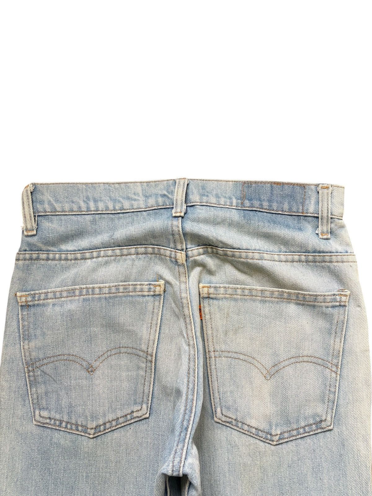 Levi's Vintage 80s Levis Orange Tab Talon Zipper Distress Jeans Size US 28 / EU 44 - 4 Thumbnail