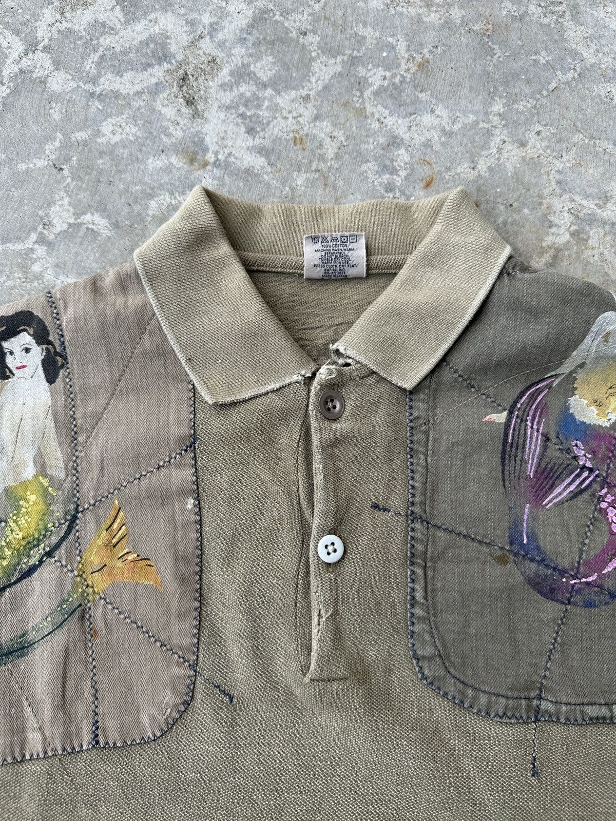 Kapital Kountry Kapital World War Military Mermaid painting patchwork tee Size US L / EU 52-54 / 3 - 9 Thumbnail