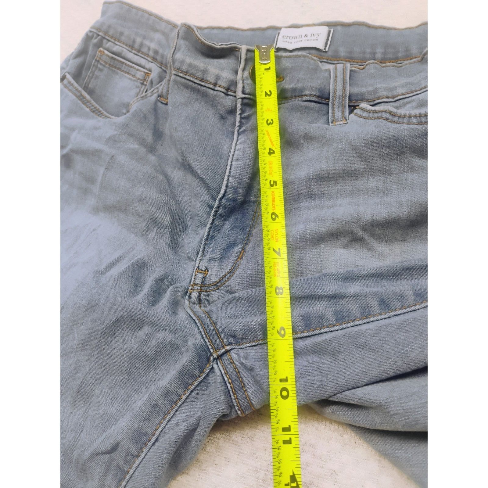 Other Crown & Ivy Women's Skinny Jeans Size 14R Blue Stretch High Size 36" / US 14 / IT 50 - 6 Thumbnail