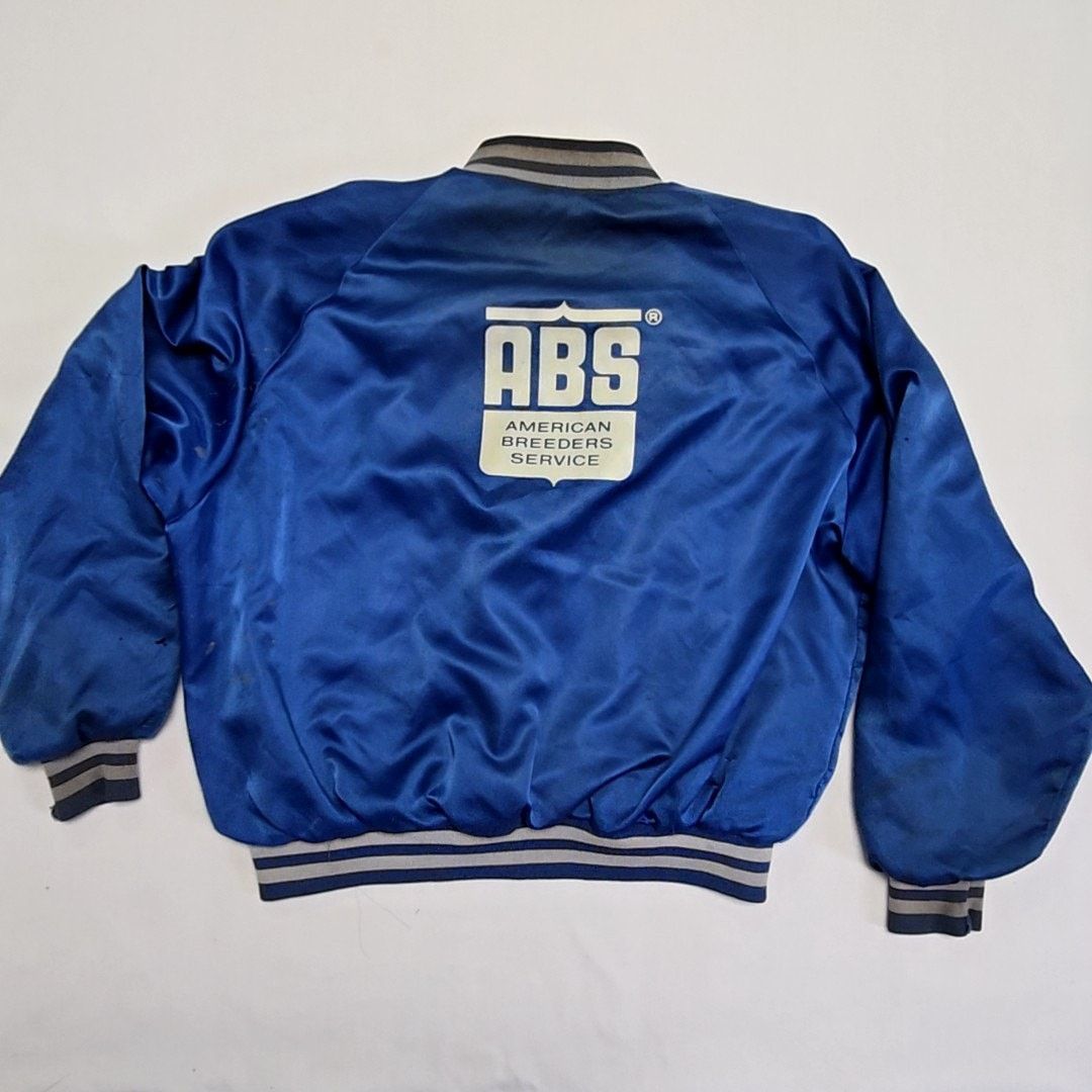 Vintage Vintage ABS Jacket Blue Mens XL Distressed Western Bomber Size US XL / EU 56 / 4 - 12 Thumbnail