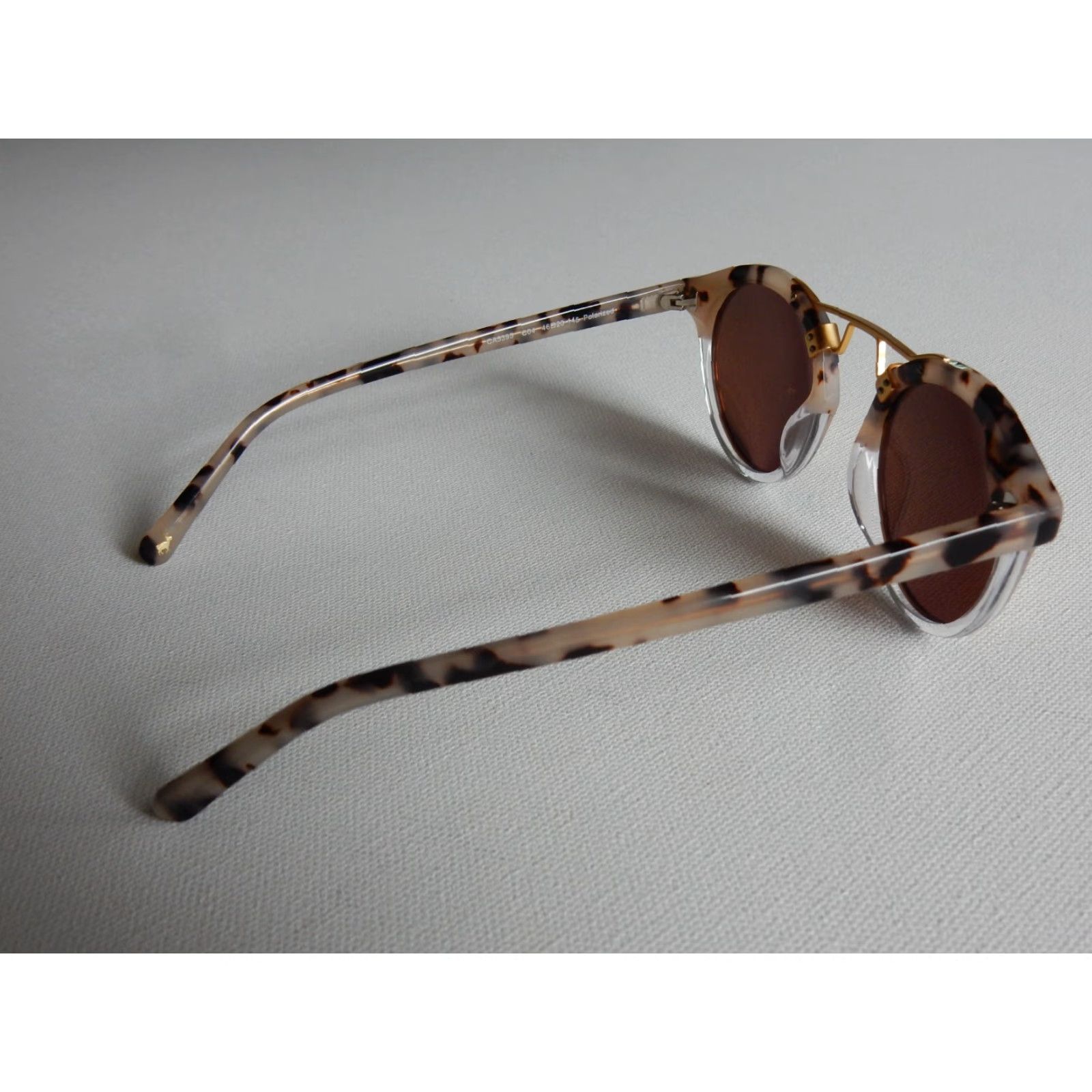 Vintage VINTAGE Carfia Sunglasses Women Brown 46mm UV Protectio n-145 CA5395 C04 Size ONE SIZE - 4 Thumbnail