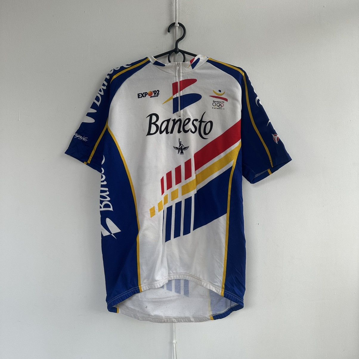 Bicycle Banesto Compagnolo Vintage Cycling Jersey Size US XL / EU 56 / 4 - 1 Thumbnail