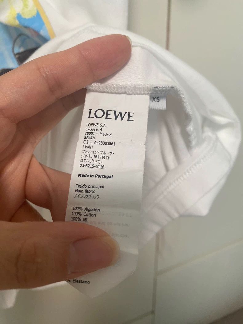 Loewe LOEWE White short sleeves with exquisite oil print pattern Size XS / US 0-2 / IT 36-38 - 6 Thumbnail