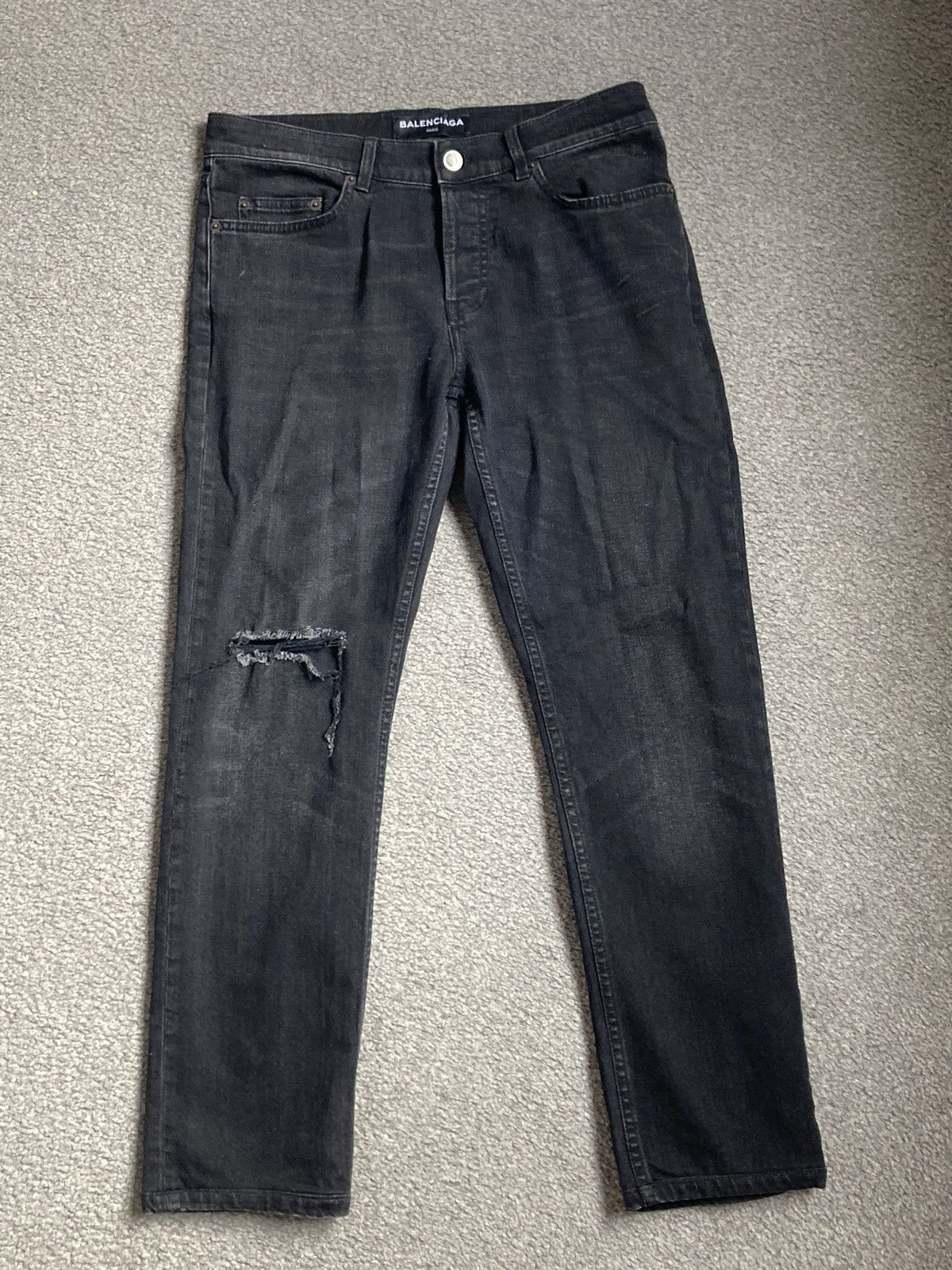 image of Balenciaga Ss2018 Black Jeans, Men's (Size 30)