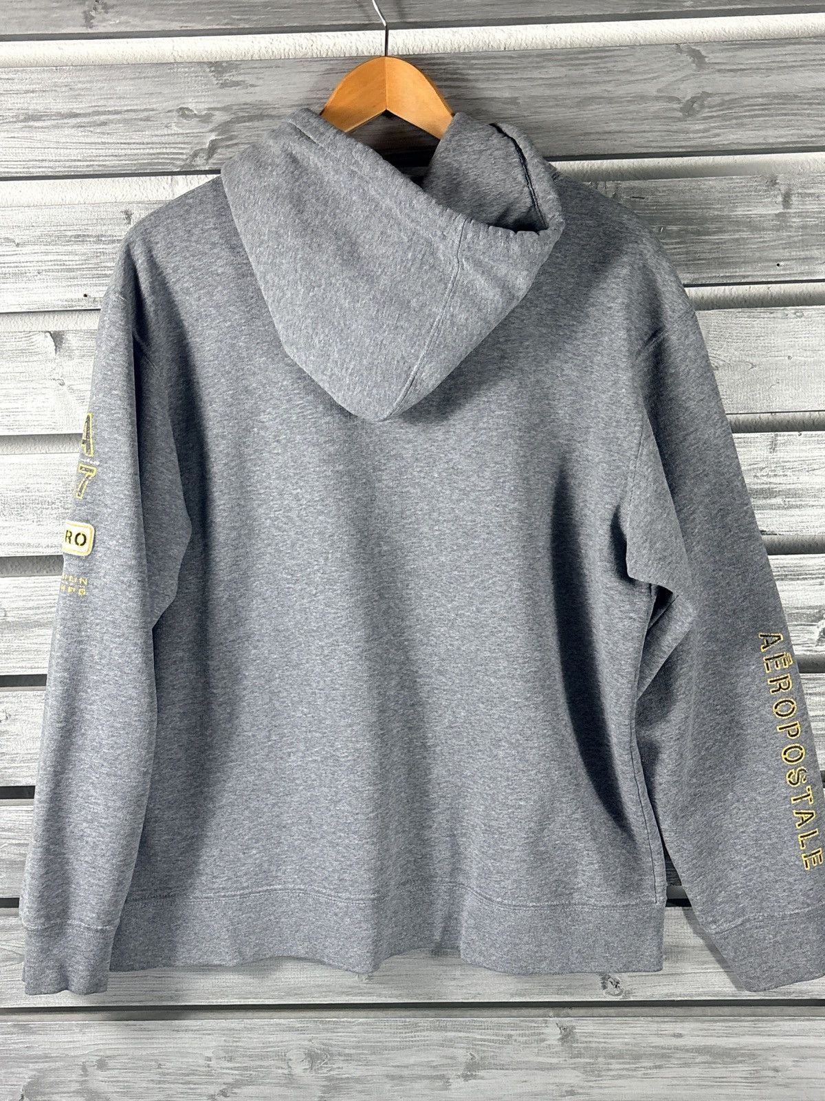 Aeropostale Vintage 90s AEROPOSTELE Hoodie Sweatshirt Mens M worn faded Size US M / EU 48-50 / 2 - 6 Thumbnail