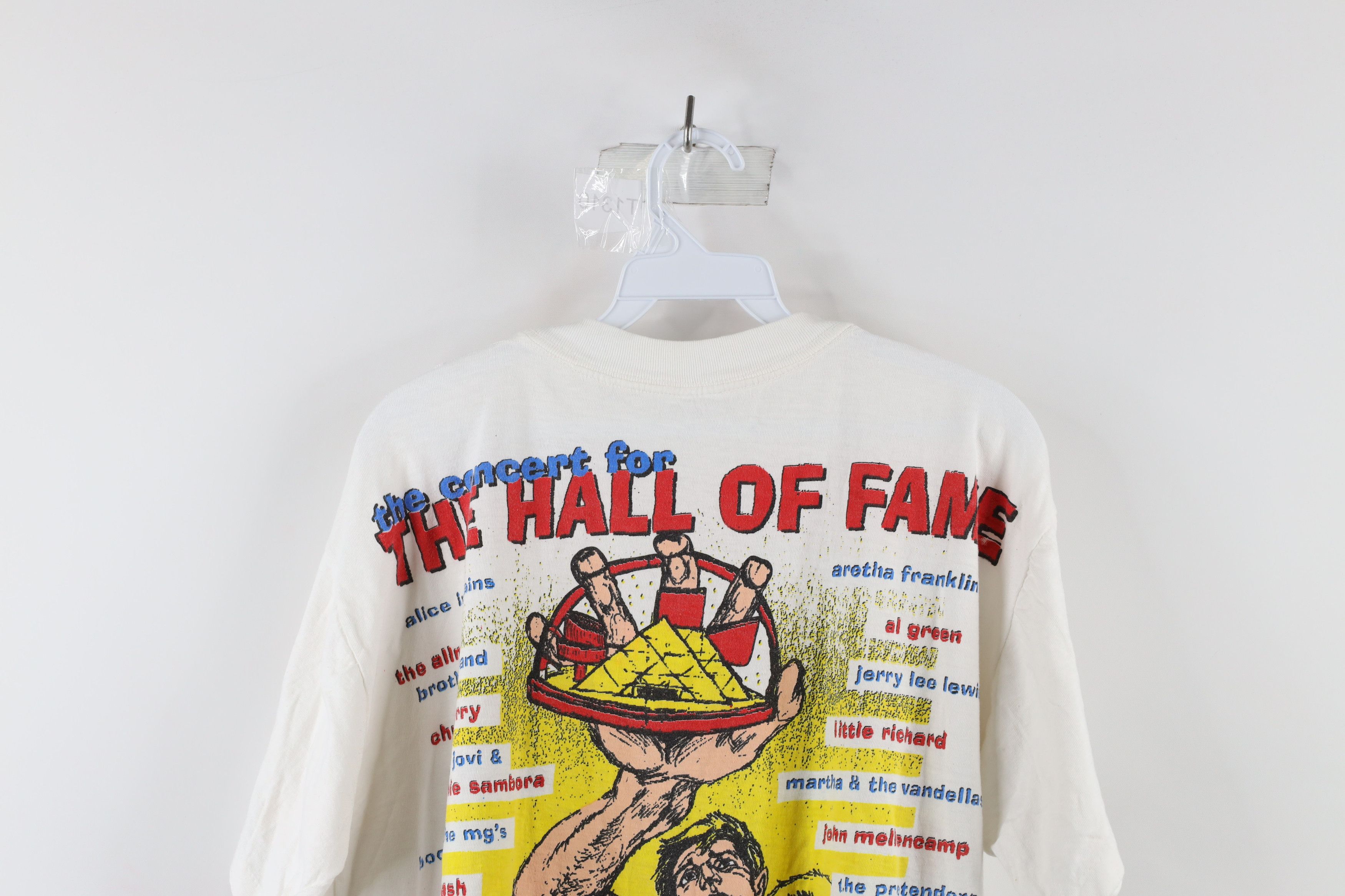 Vintage Vintage 90s Rock and Roll Hall of Fame Concert T-Shirt Size US XL / EU 56 / 4 - 12 Thumbnail