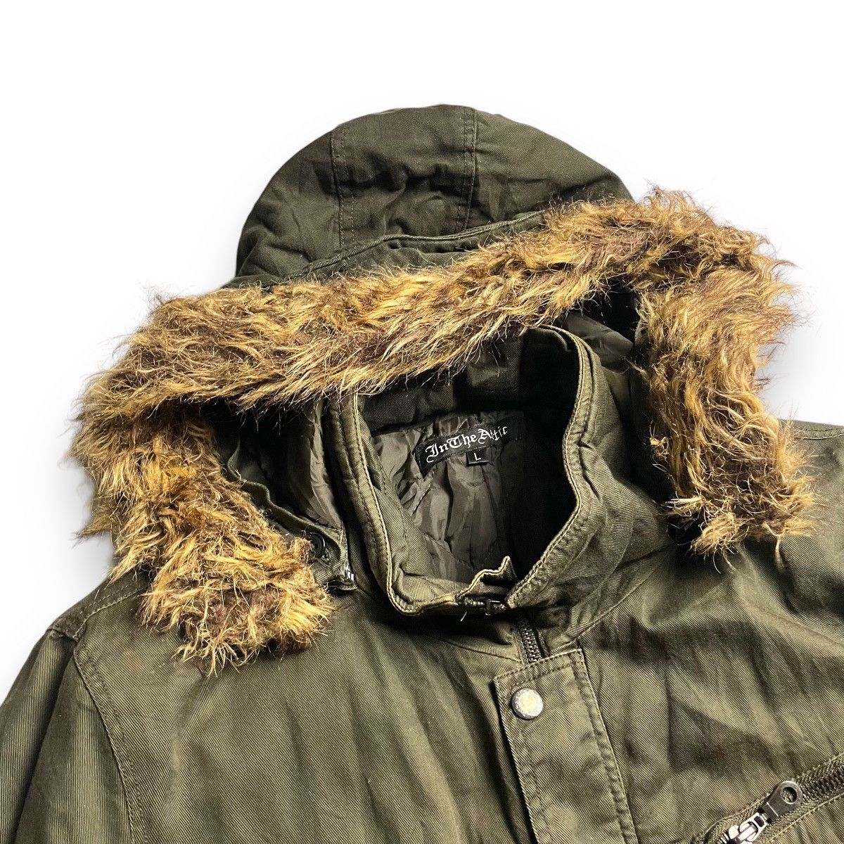 If Six Was Nine × In The Attic × Le Grande Bleu (L.G.B.) 🇯🇵 IN THE ATTIC FUR HOODIE PARKA JACKET Size US L / EU 52-54 / 3 - 7 Thumbnail