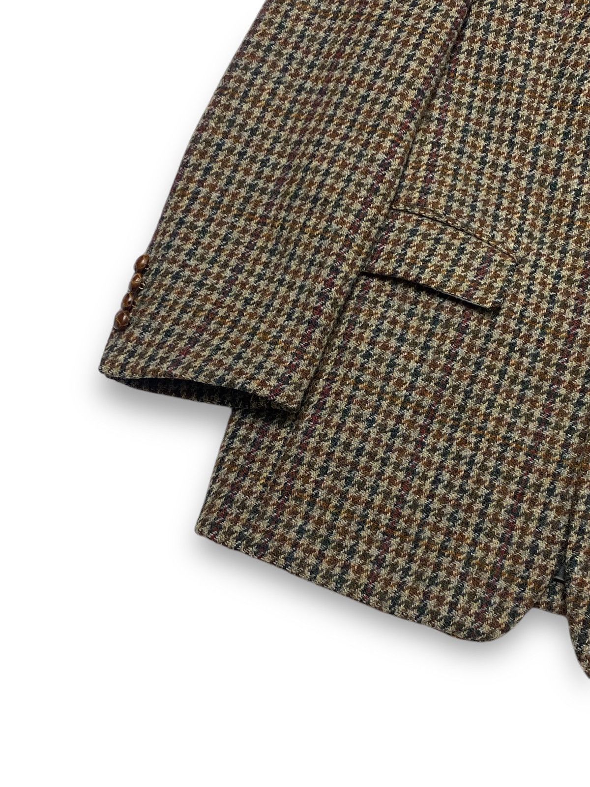 Harris Tweed Vintage HARRIS TWEED Wool Blazer Checkered Plaid Size 48R - 4 Thumbnail