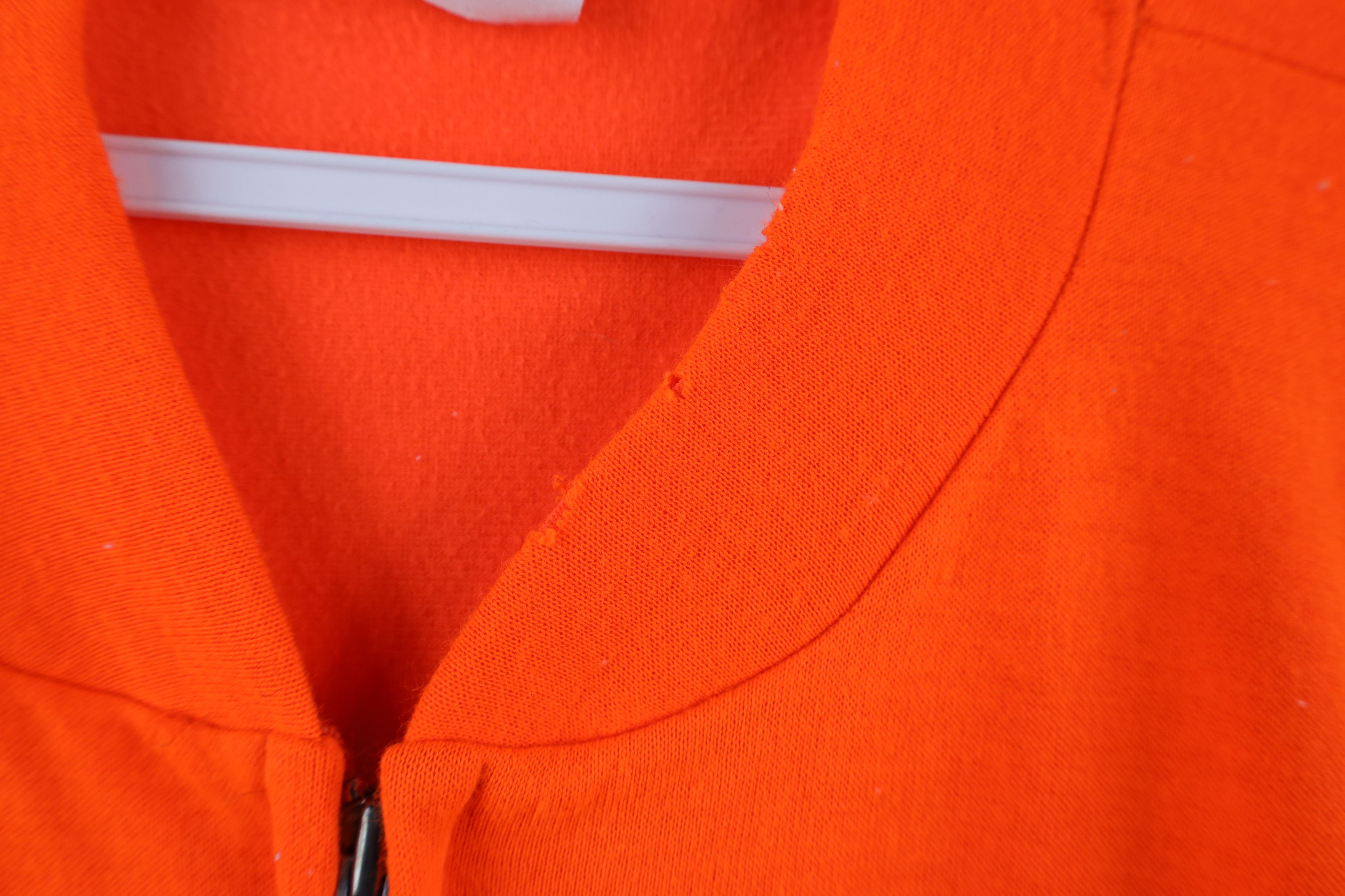Vintage Vintage 90s Full Zip Sleeveless Vest Jacket Blaze Orange USA Size US XXL / EU 58 / 5 - 5 Thumbnail