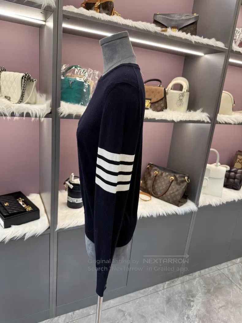 Other Thom Browne Baby Blue Wool Knit Sweater Size US XS / EU 42 / 0 - 5 Thumbnail