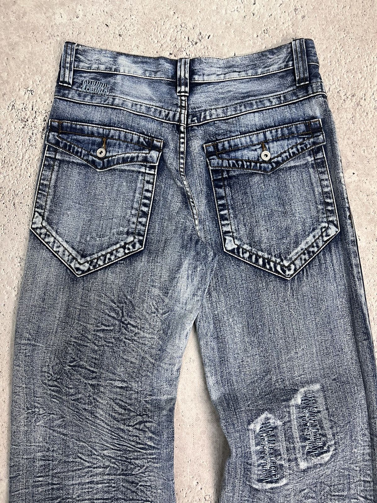 Jean Paul Gaultier VTG 00s JPG style Japanese Distressed Cargo pants jeans Size US 32 / EU 48 - 13 Thumbnail
