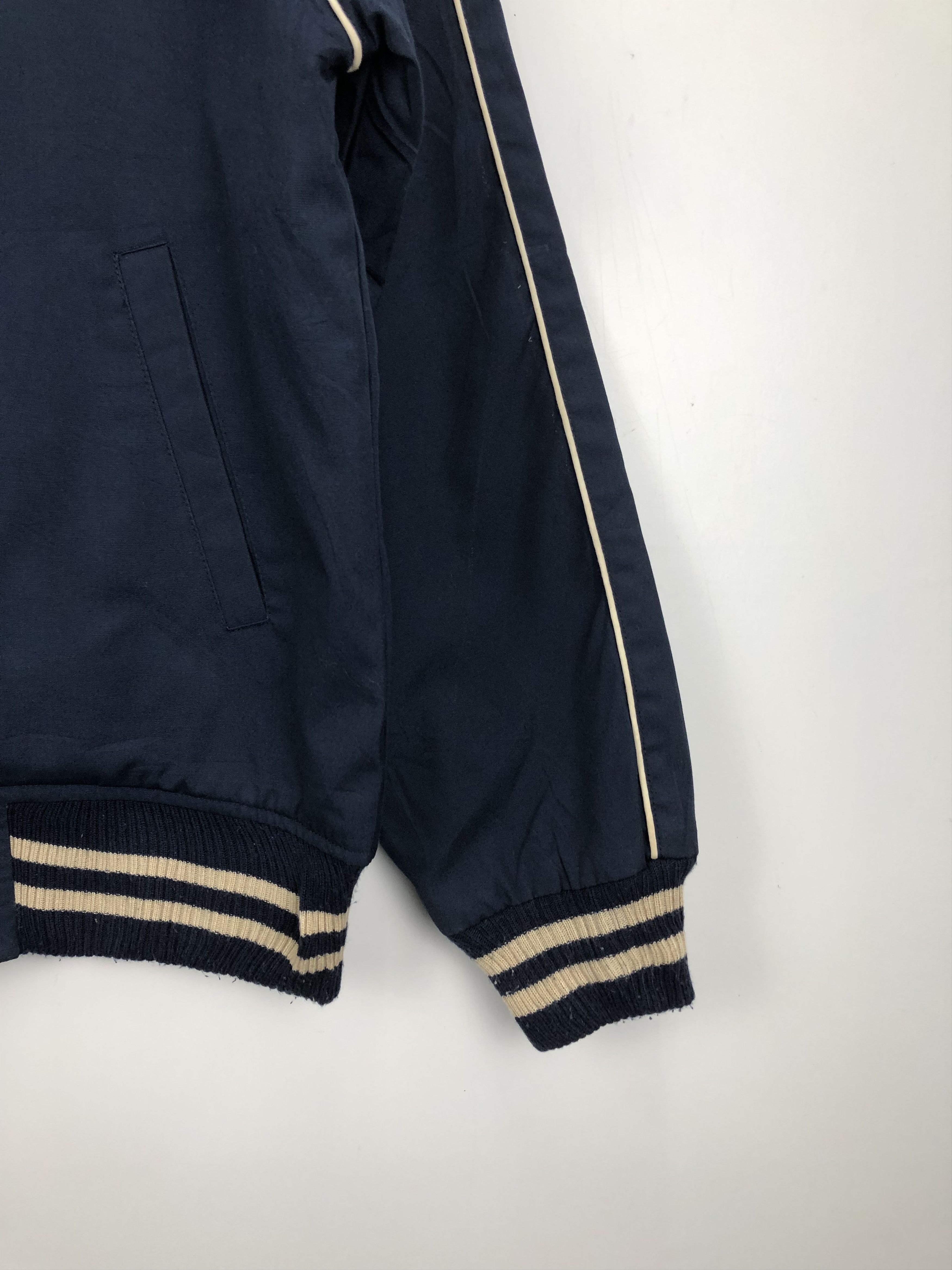 Japanese Brand Vintage 90s Japanese Brand Zipper Wool Denim Jacket V0435 Size US M / EU 48-50 / 2 - 6 Thumbnail
