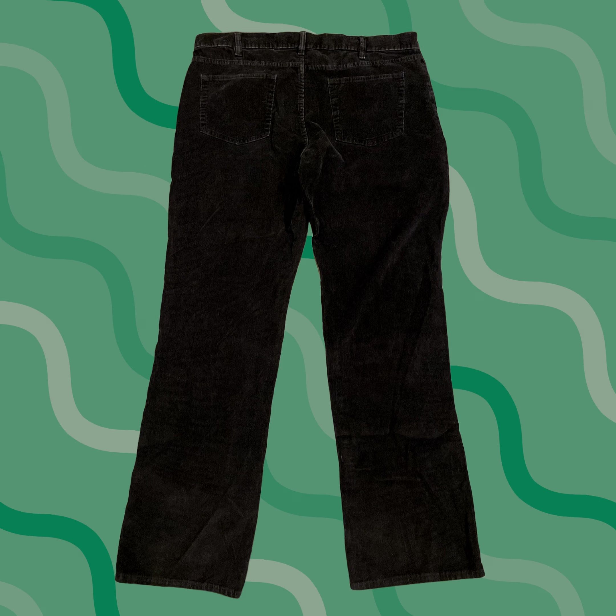 Gap VINTAGE Gap Pants Men 38x34 Black Chino Corduroy Thick Baggy Easy Fit Y2K F254 Pants Regular Men Blue 90s Style Corduroy Straight Size US 38 / EU 54 - 1 Thumbnail