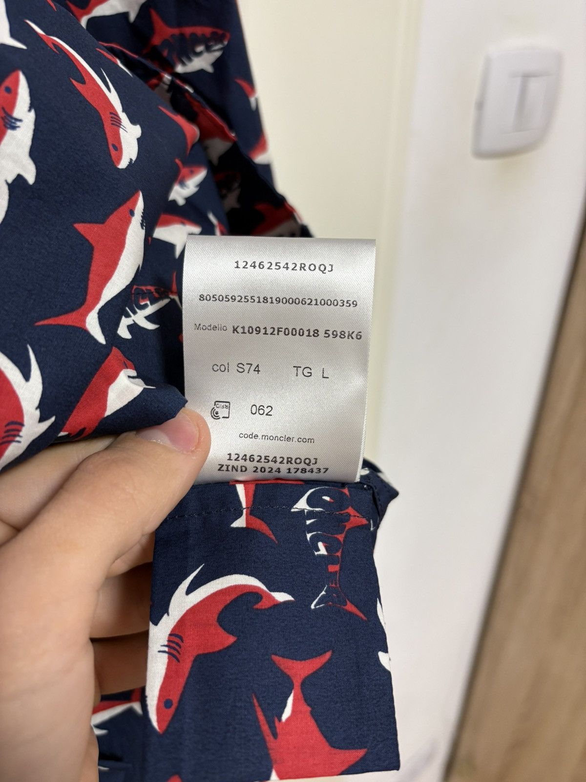 Moncler Moncler Short Sleeved Shirt Size US L / EU 52-54 / 3 - 8 Thumbnail