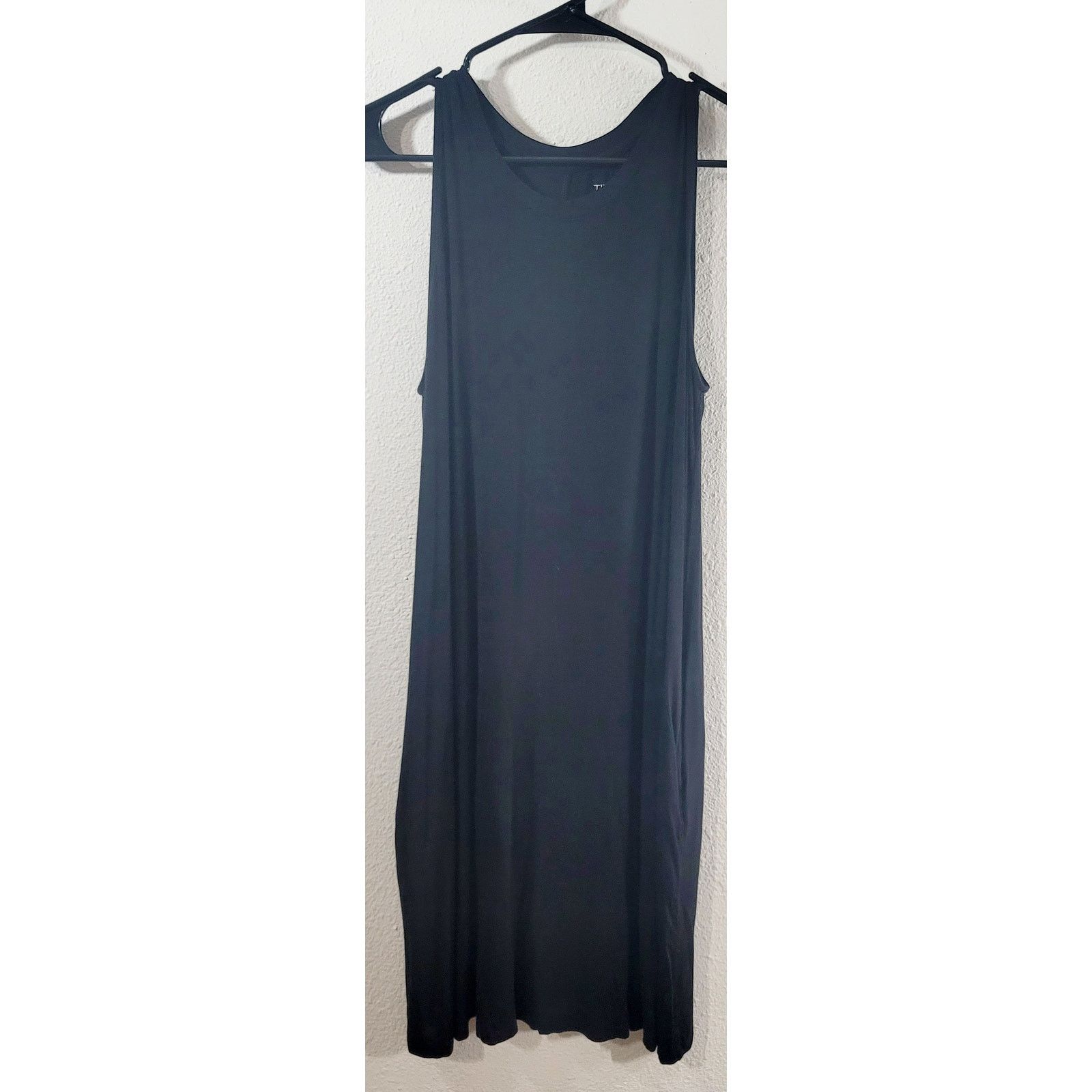Other Time & Tru Black A Line Sleeveless Midi Dress Medium Size M / US 6-8 / IT 42-44 - 4 Thumbnail