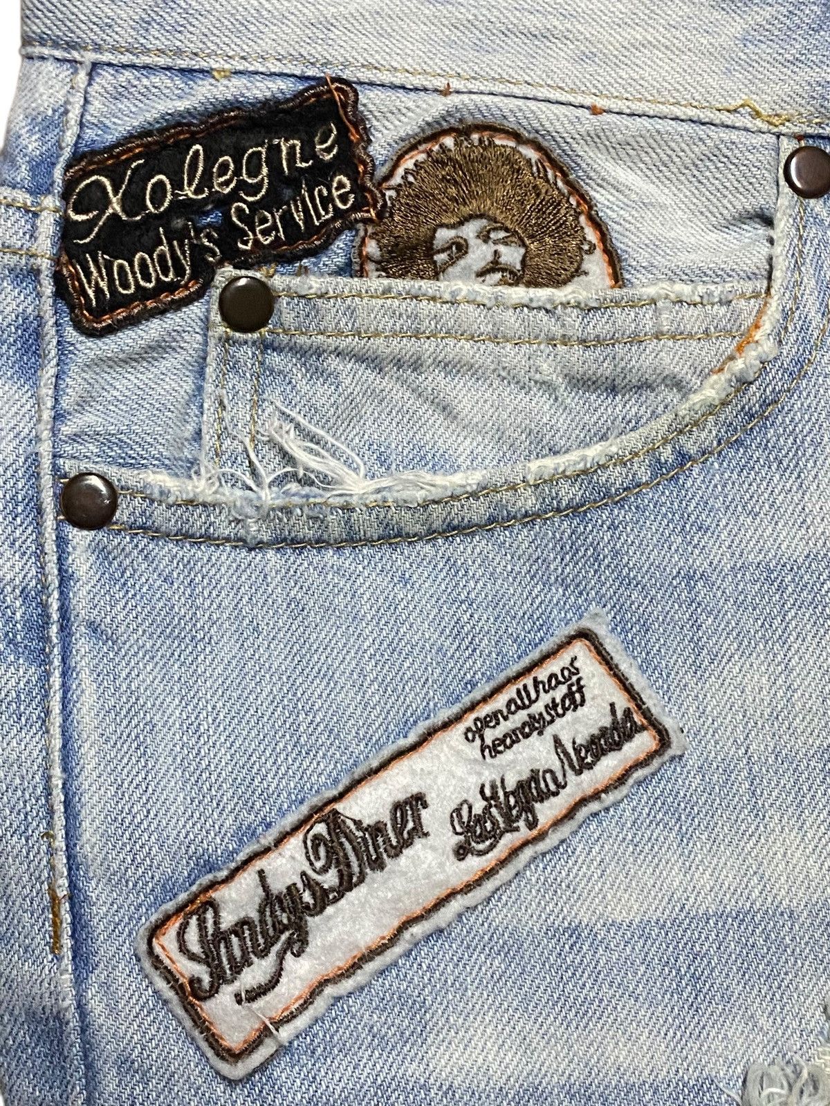 Replay Vintage Japanese Brand Replay Faded Wash Distressed Jeans Size US 36 / EU 52 - 13 Thumbnail