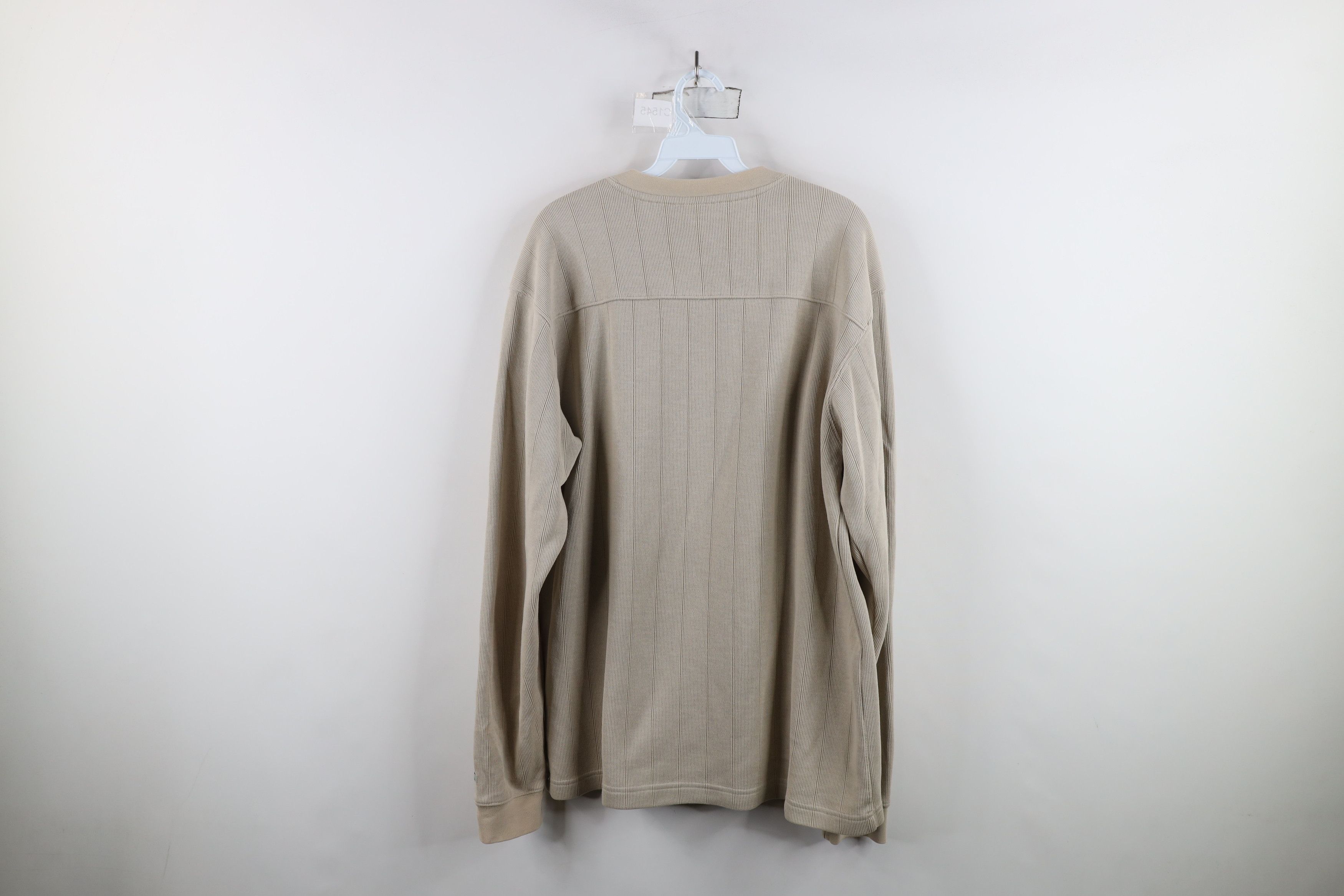Columbia × Vintage Vintage Columbia Faded Ribbed Knit V-Neck Sweater Beige Size US L / EU 52-54 / 3 - 8 Thumbnail