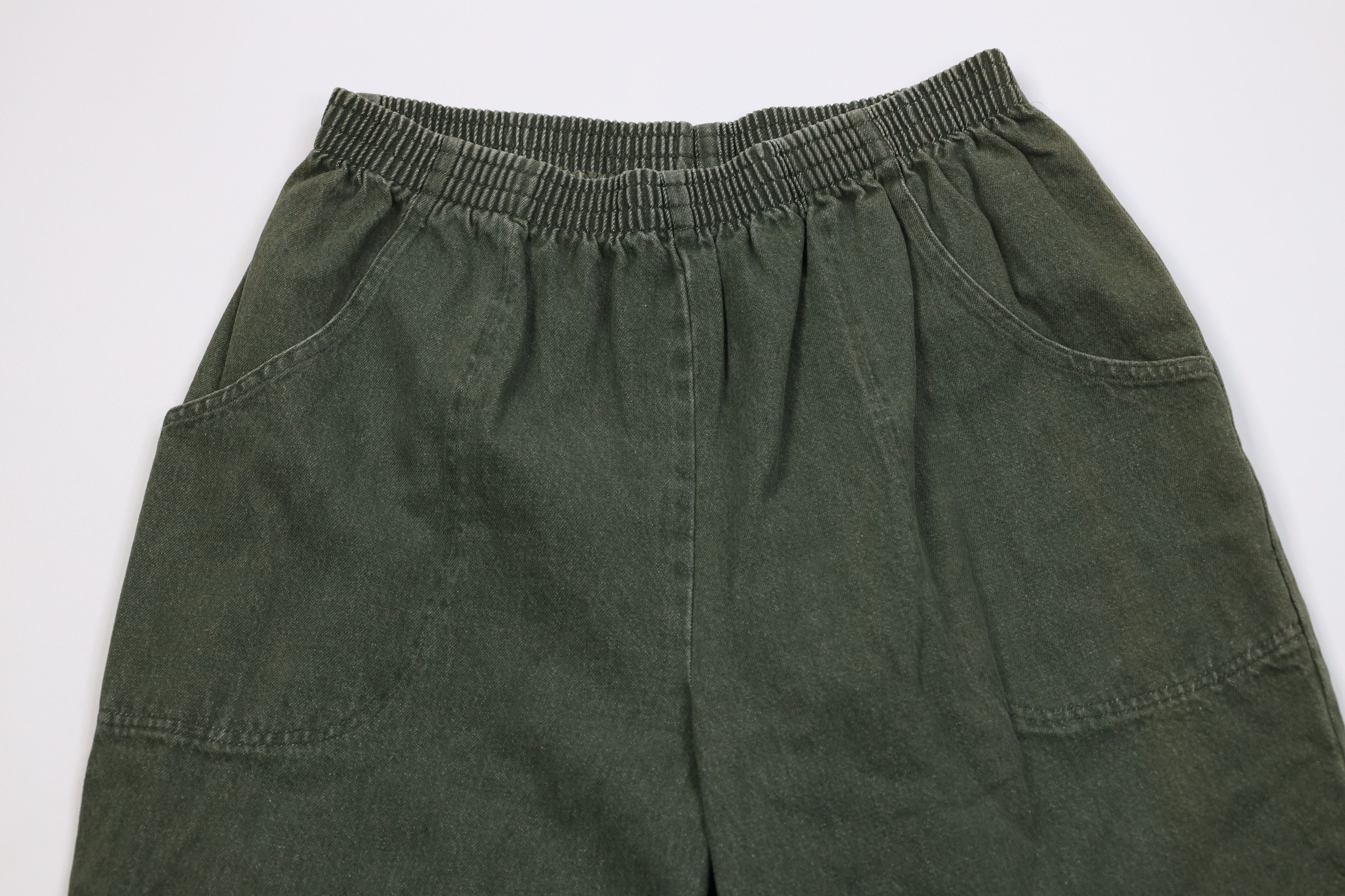 Vintage Vintage 90s Streetwear Relaxed Utility Denim Jeans Green USA Size 40" / US 18 - 2 Thumbnail
