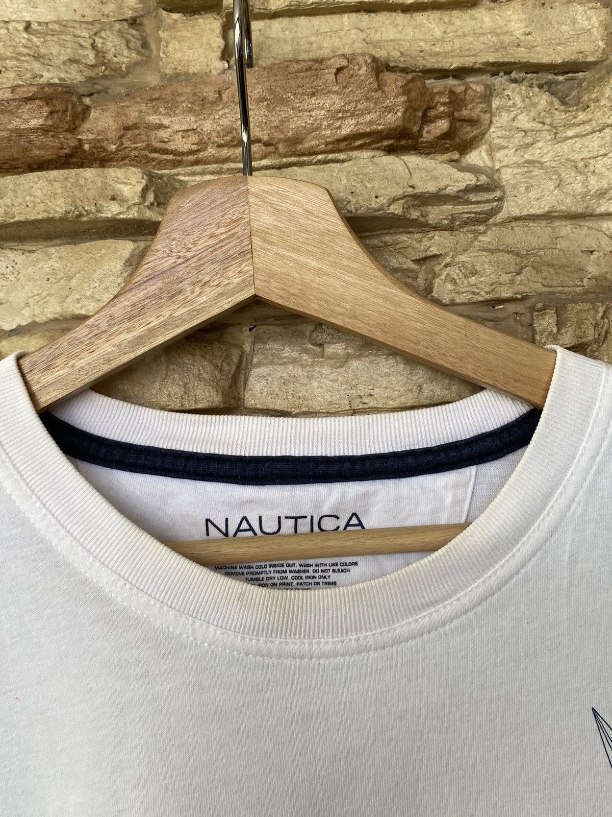 Nautica × Vintage Nautica Multi Logo Backhit Tees Size US L / EU 52-54 / 3 - 8 Thumbnail