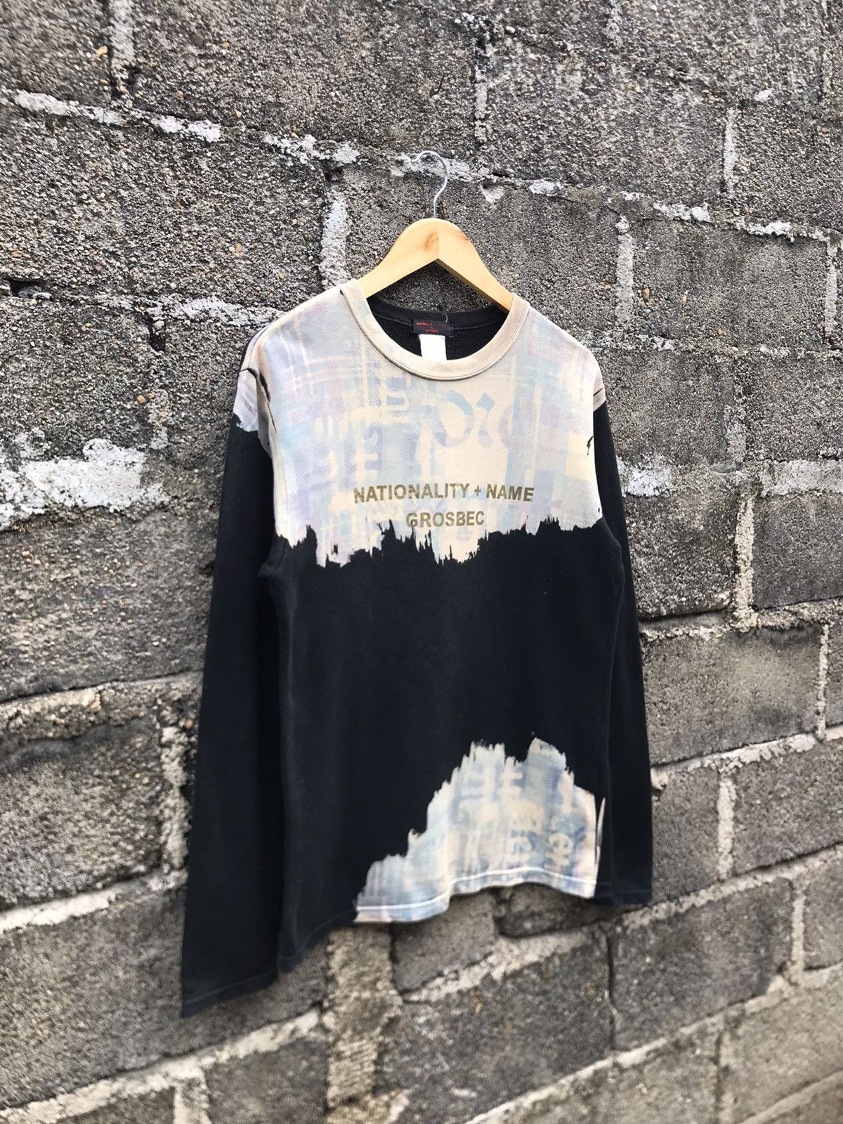 Japanese Brand 🔥Nationality + Name Grosbec Roundneck Long Sleeve Shirt Size US S / EU 44-46 / 1 - 2 Thumbnail