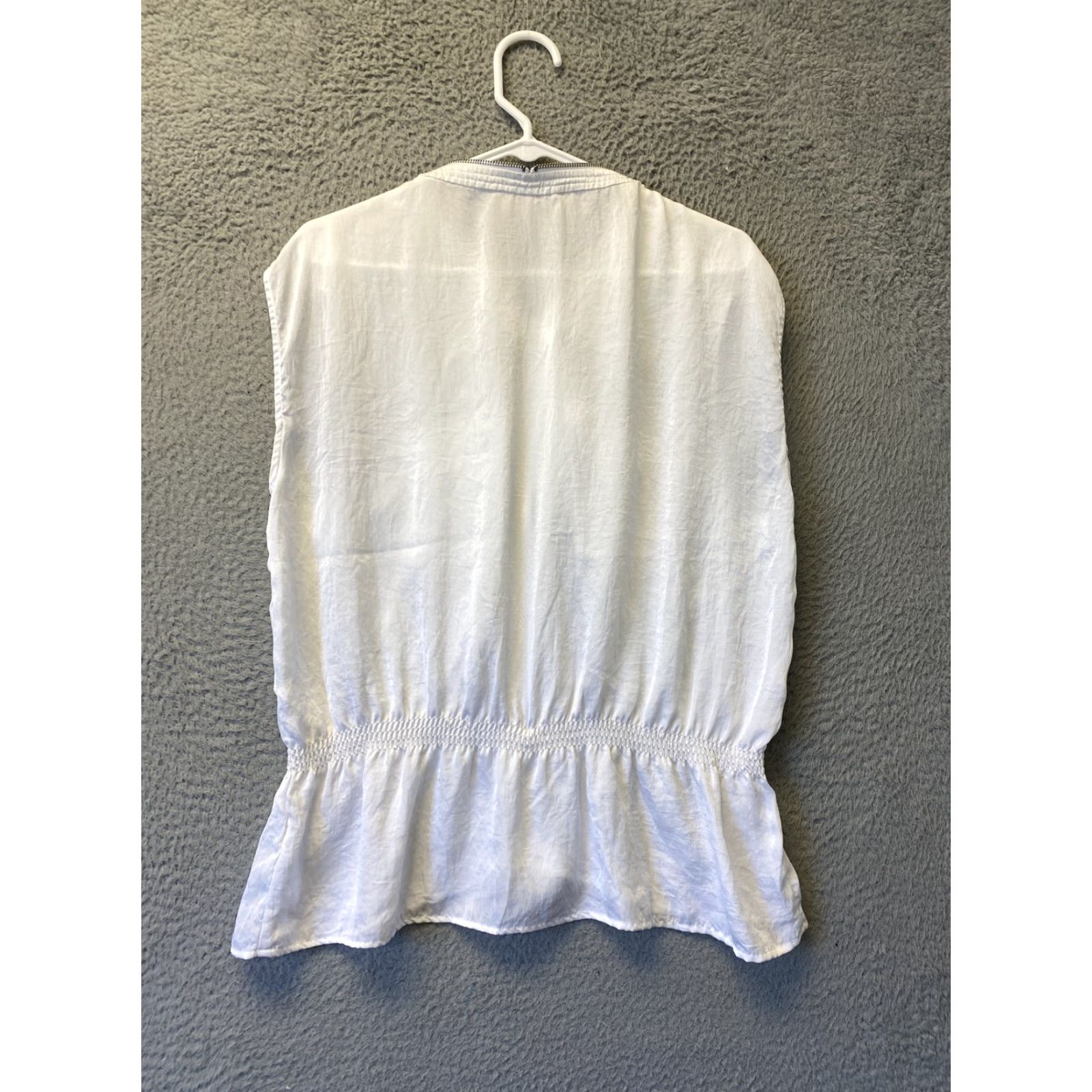 Michael Kors Michael Kors Blouse Sleeves White Front Zipper Pockets Size XL 54-54 Size S / US 4 / IT 40 - 7 Thumbnail