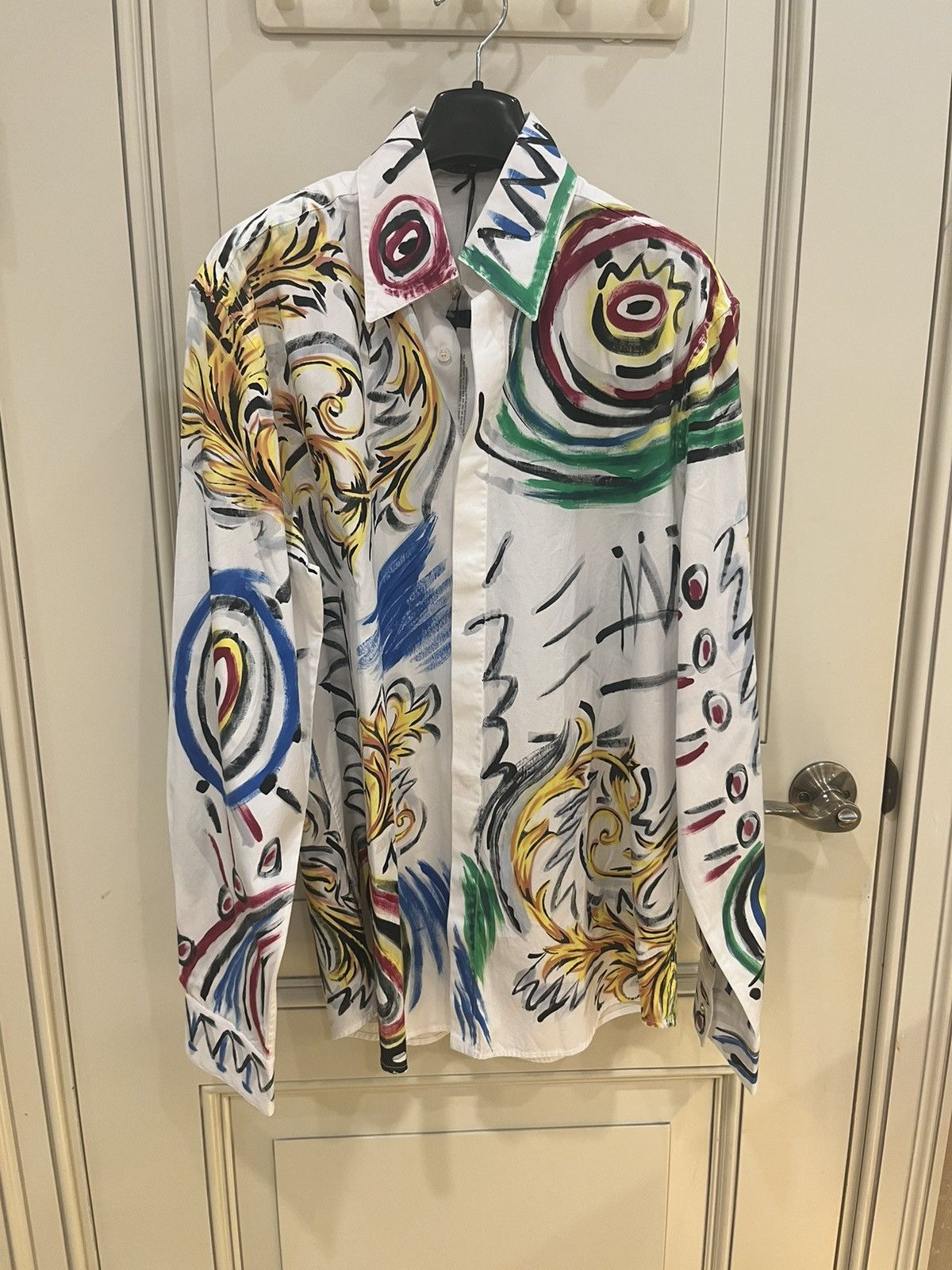 Versace artwork print shirt collar size 40 Size US M / EU 48-50 / 2 - 3 Thumbnail