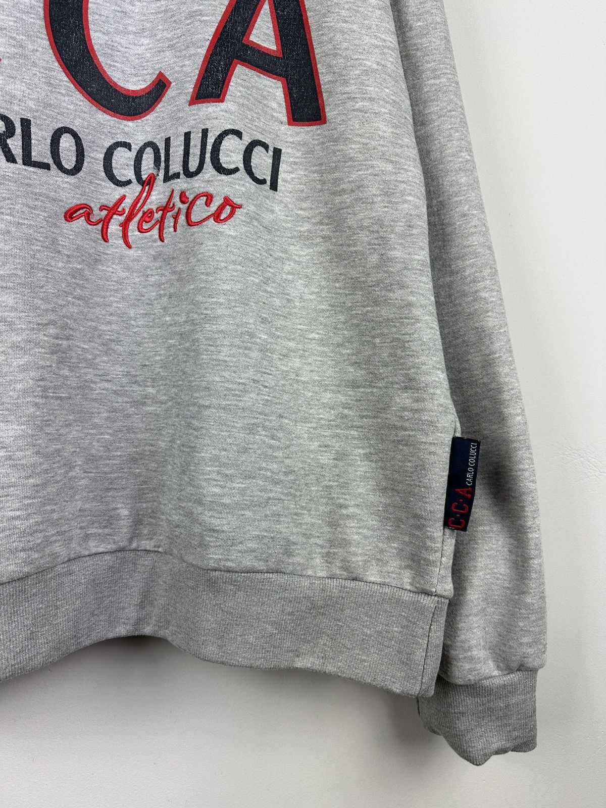 Carlo Colucci × Vintage Carlo Colucci Athletico Big Logo Grey Sweatshirt Size US M / EU 48-50 / 2 - 4 Thumbnail