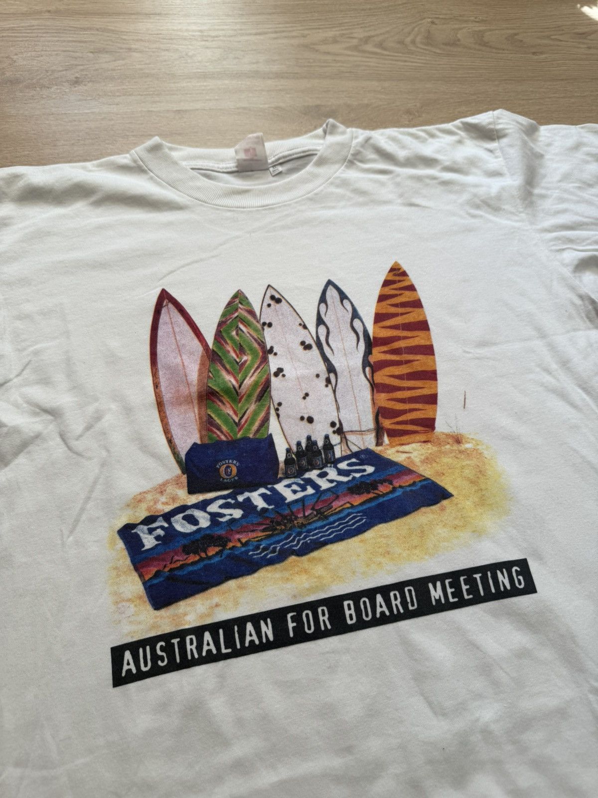 Man Made In Australia Vintage 90’s Fosters Beer Australia Surf y2k T-Shirt Size US XL / EU 56 / 4 - 2 Thumbnail