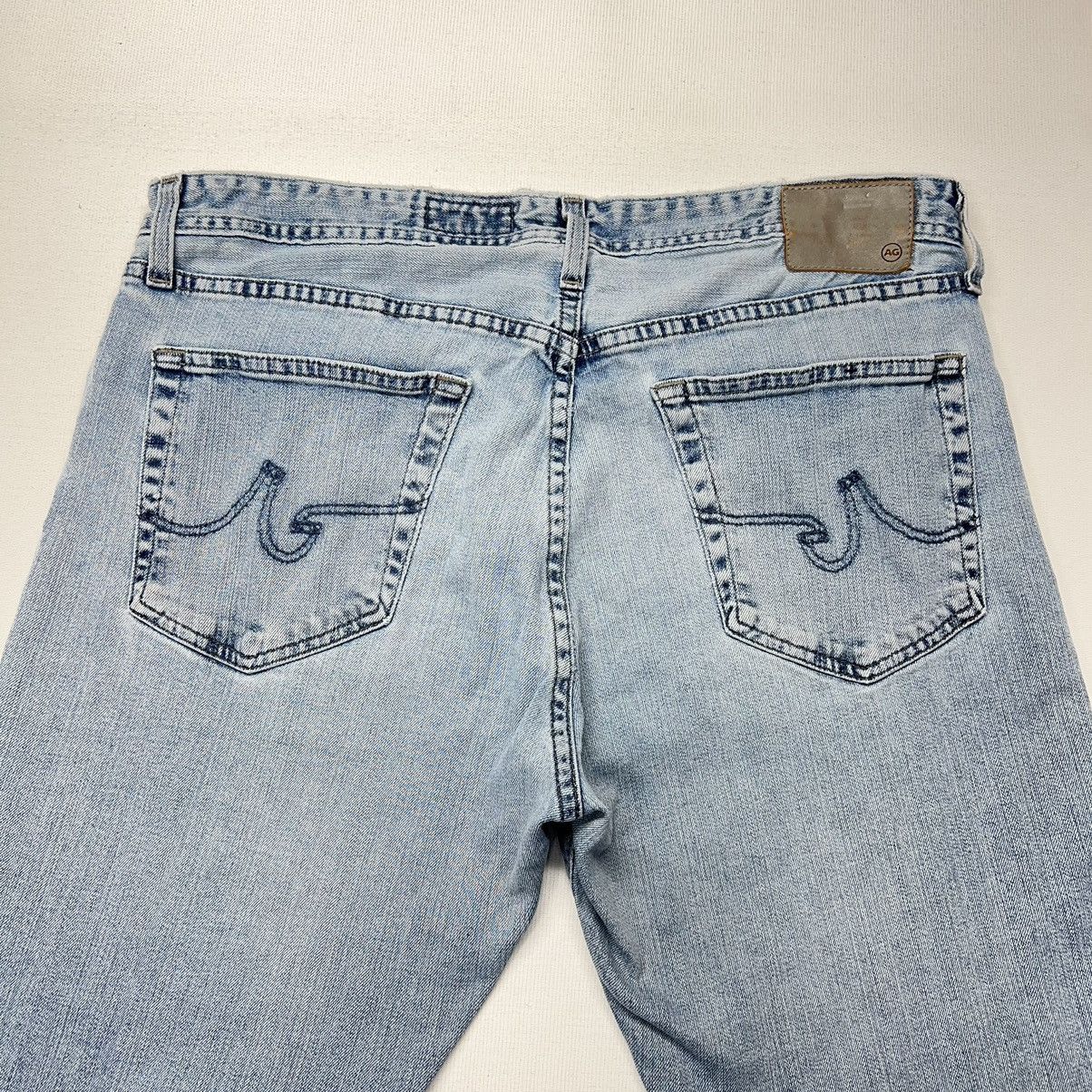 AG Adriano Goldschmied AG Adriano Goldschmied Jeans Blue Straight Denim Washed Size US 36 / EU 52 - 12 Thumbnail