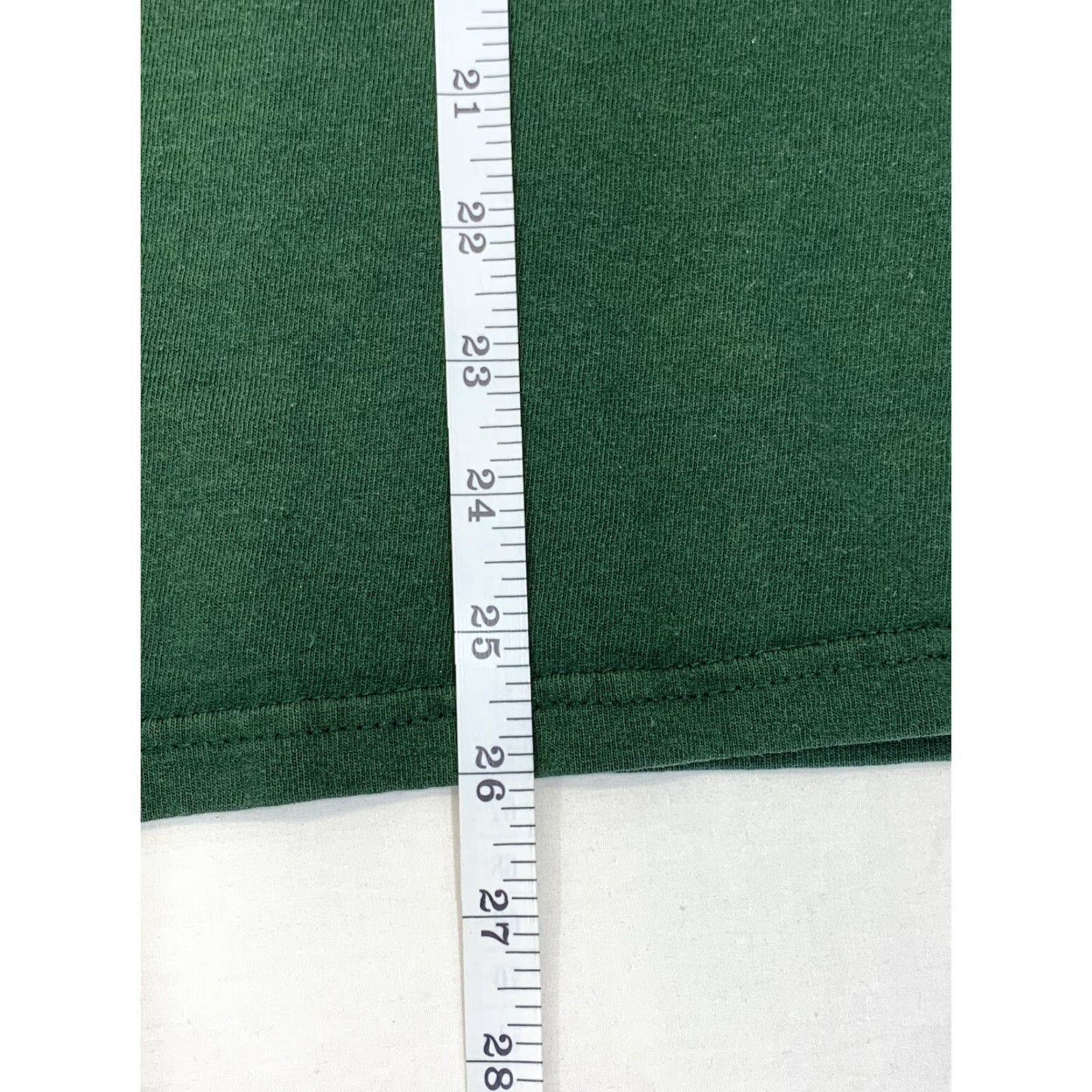 Delta VINTAGE Delta Wisconsin T Shirt XL Green 1990s Reproduction Short Sleeve Basic Tee Mens Size US XL / EU 56 / 4 - 4 Thumbnail