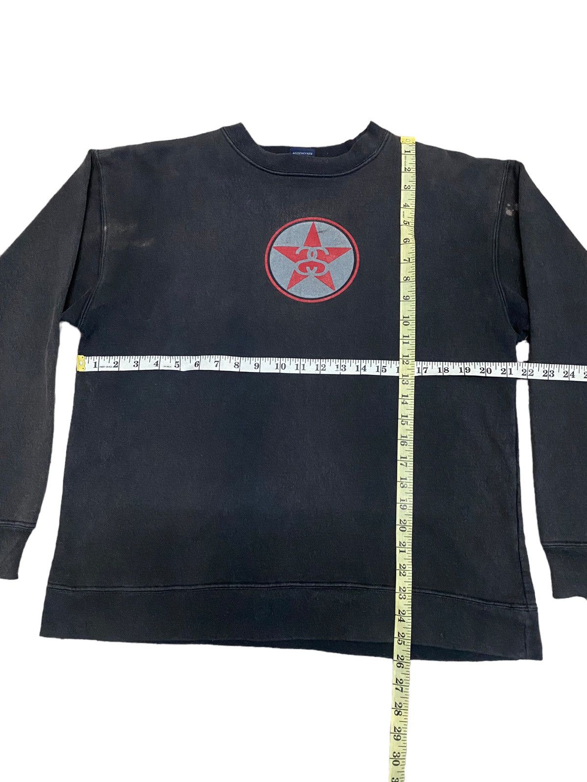 Stussy Vintage Stussy sunfaded big logo spell out sweatshirt Size US L / EU 52-54 / 3 - 4 Thumbnail