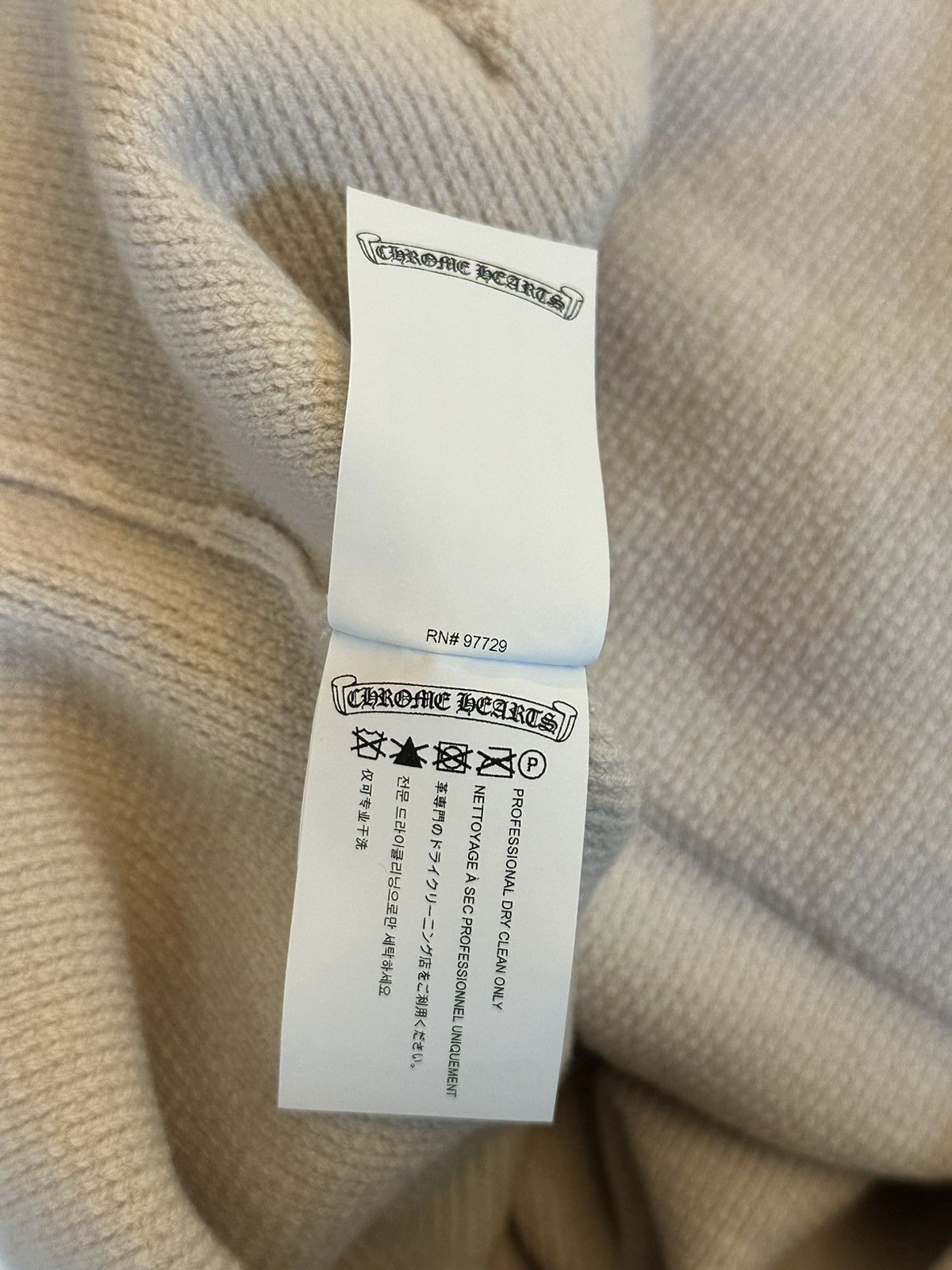 Chrome Hearts CHROME HEARTS THERMAL EMBROIDERED HOODIE Size US L / EU 52-54 / 3 - 7 Thumbnail