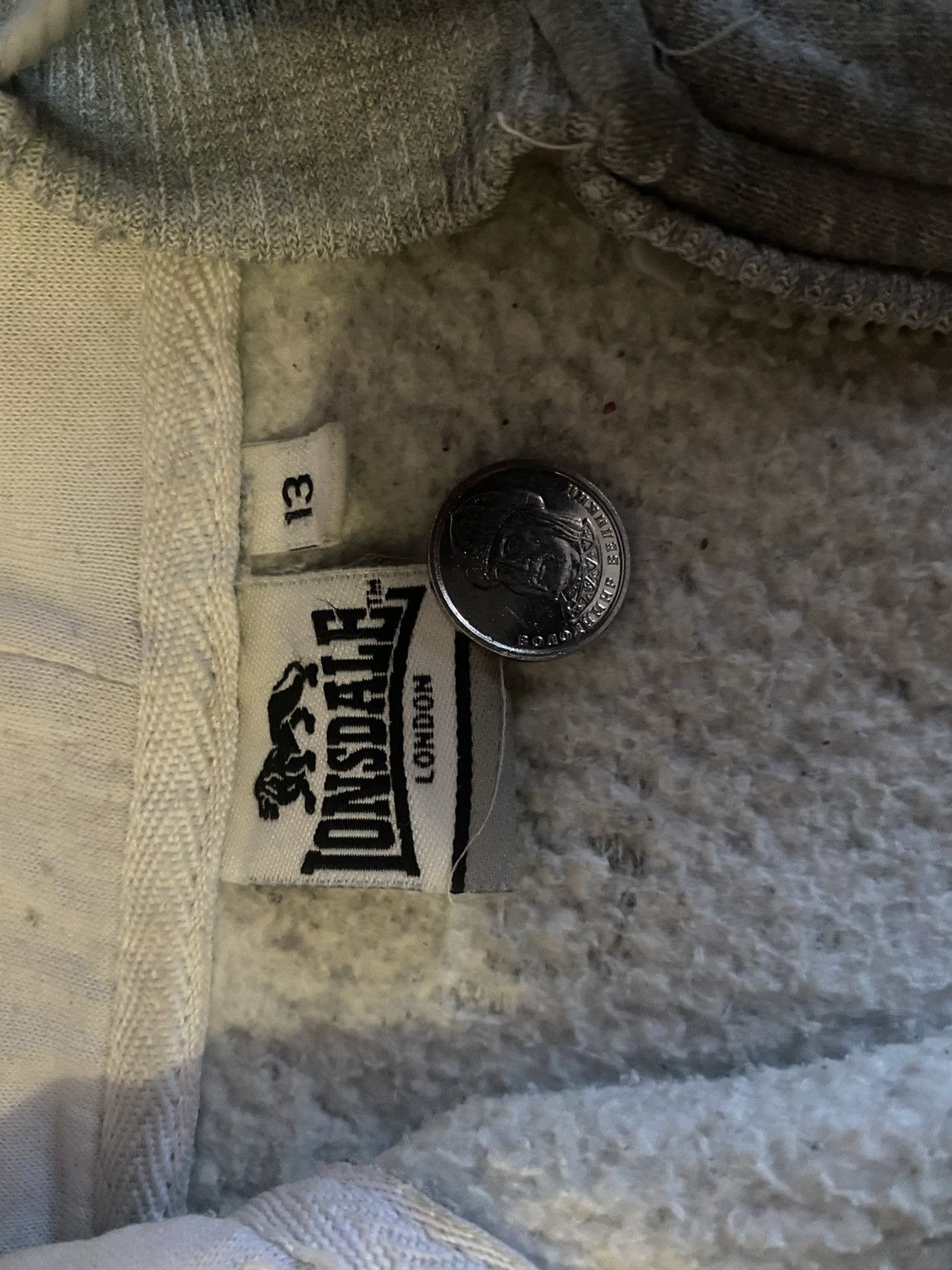 Lonsdale Oldschool Lonsdale Full Zip Hoodie – Size M (Small Fit) Size US M / EU 48-50 / 2 - 3 Thumbnail