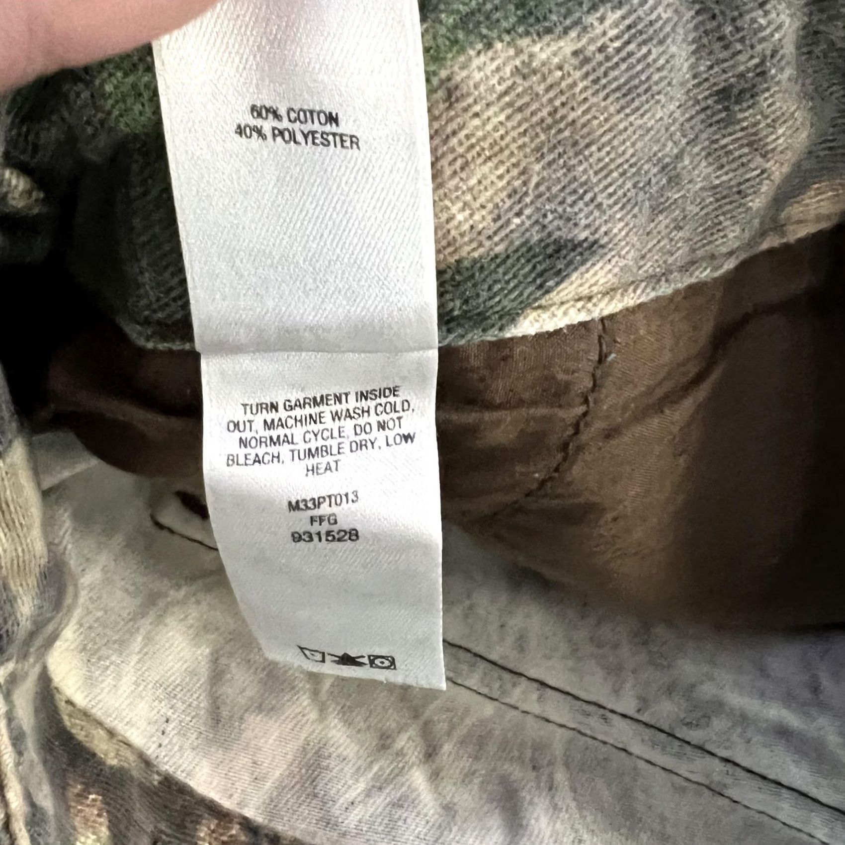 Vintage Cabela's Cargo Pants Mens 44x32 Brown Camo Hunting Outdoor Cotton Blend Workwear Size US 44 / EU 60 - 5 Thumbnail