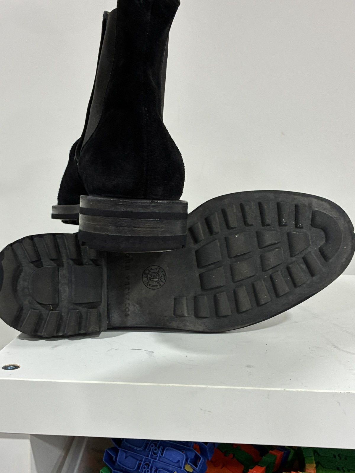 John Varvatos Black suede sharpei boot 8.5 Size US 8.5 / EU 41-42 - 12 Thumbnail