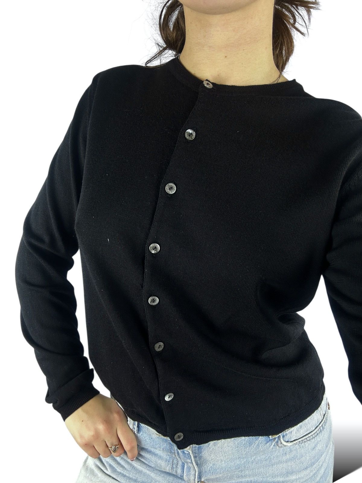 Burberry Burberry London Women’s Long Sleeve Cardigan Wool Sweater Size L / US 10 / IT 46 - 14 Thumbnail