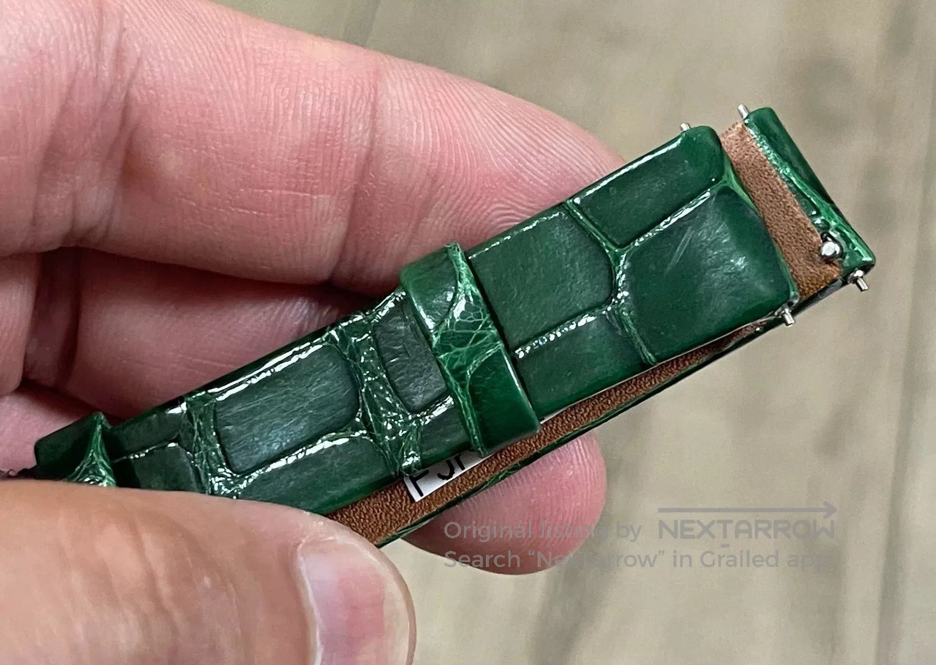 Ralph Lauren Purple Label Alligator Rolex Green Ralph Lauren Watch Strap. Size ONE SIZE - 4 Thumbnail
