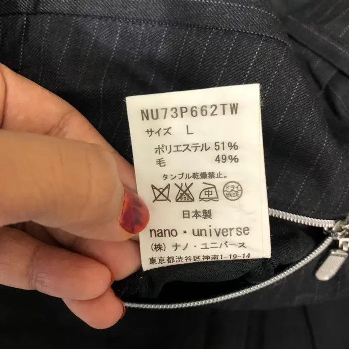 NANO universe Vtg NANO UNIVERSE JAPAN Striped Belt Zipper Pocket Pant Size 34" / US 12 / IT 48 - 7 Thumbnail