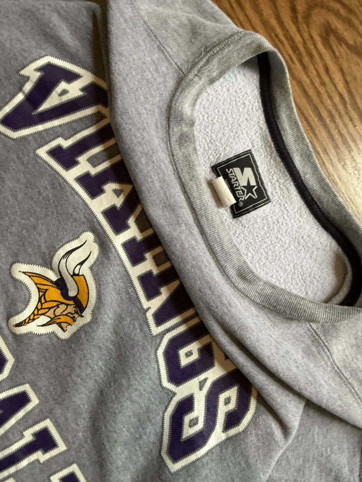 Starter Vintage Vikings Football Starter Crewneck Size US L / EU 52-54 / 3 - 3 Thumbnail