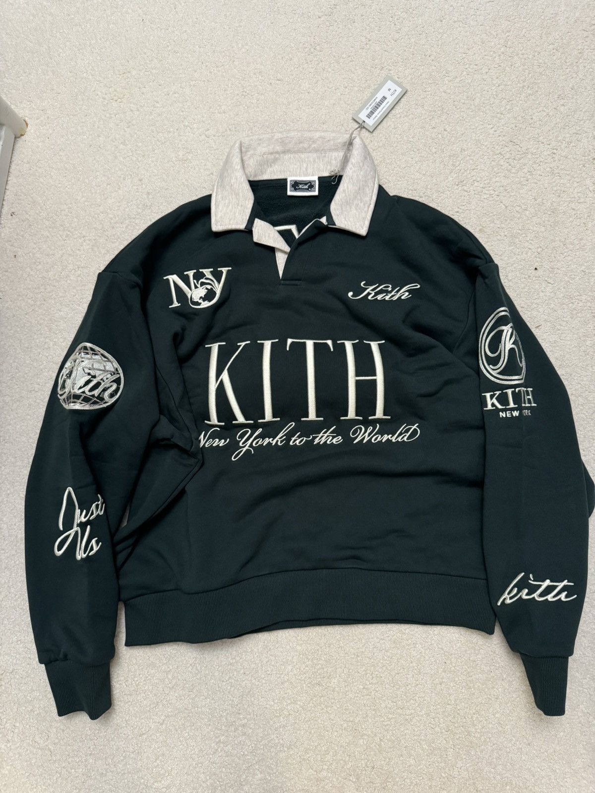 Kith patchwork williams hoodie off white hotsell