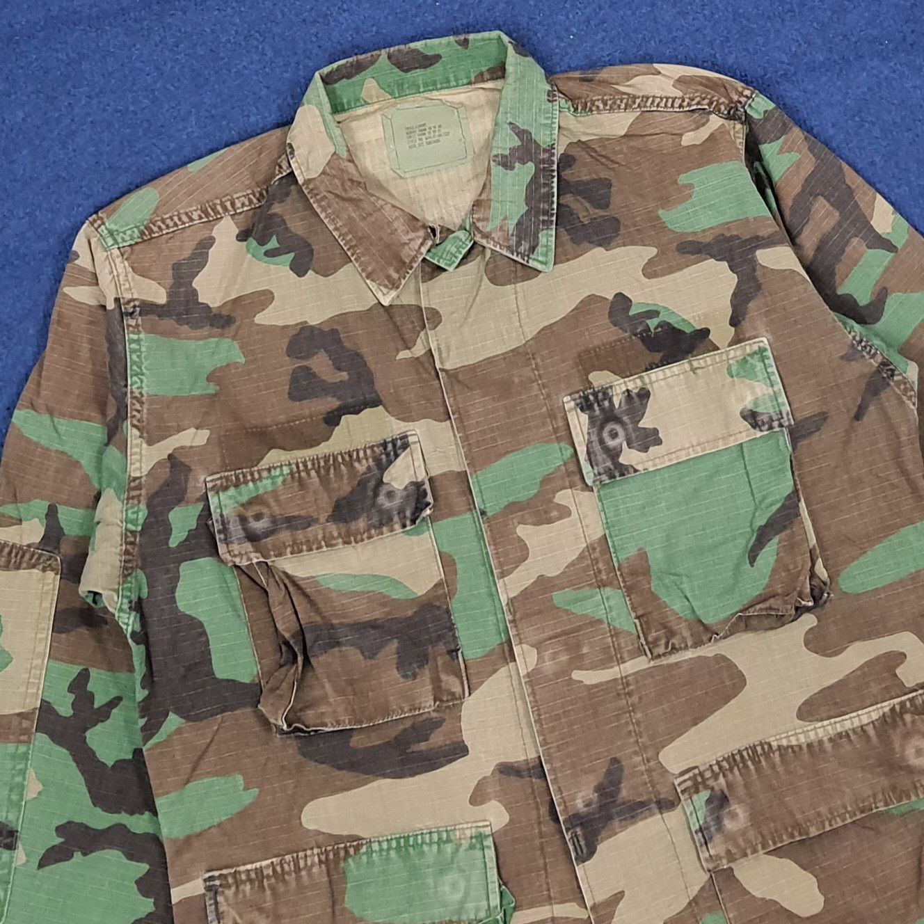 Vintage Vintage 90s US Military Camo Jacket Custom Logo C278N15 Size US M / EU 48-50 / 2 - 4 Thumbnail