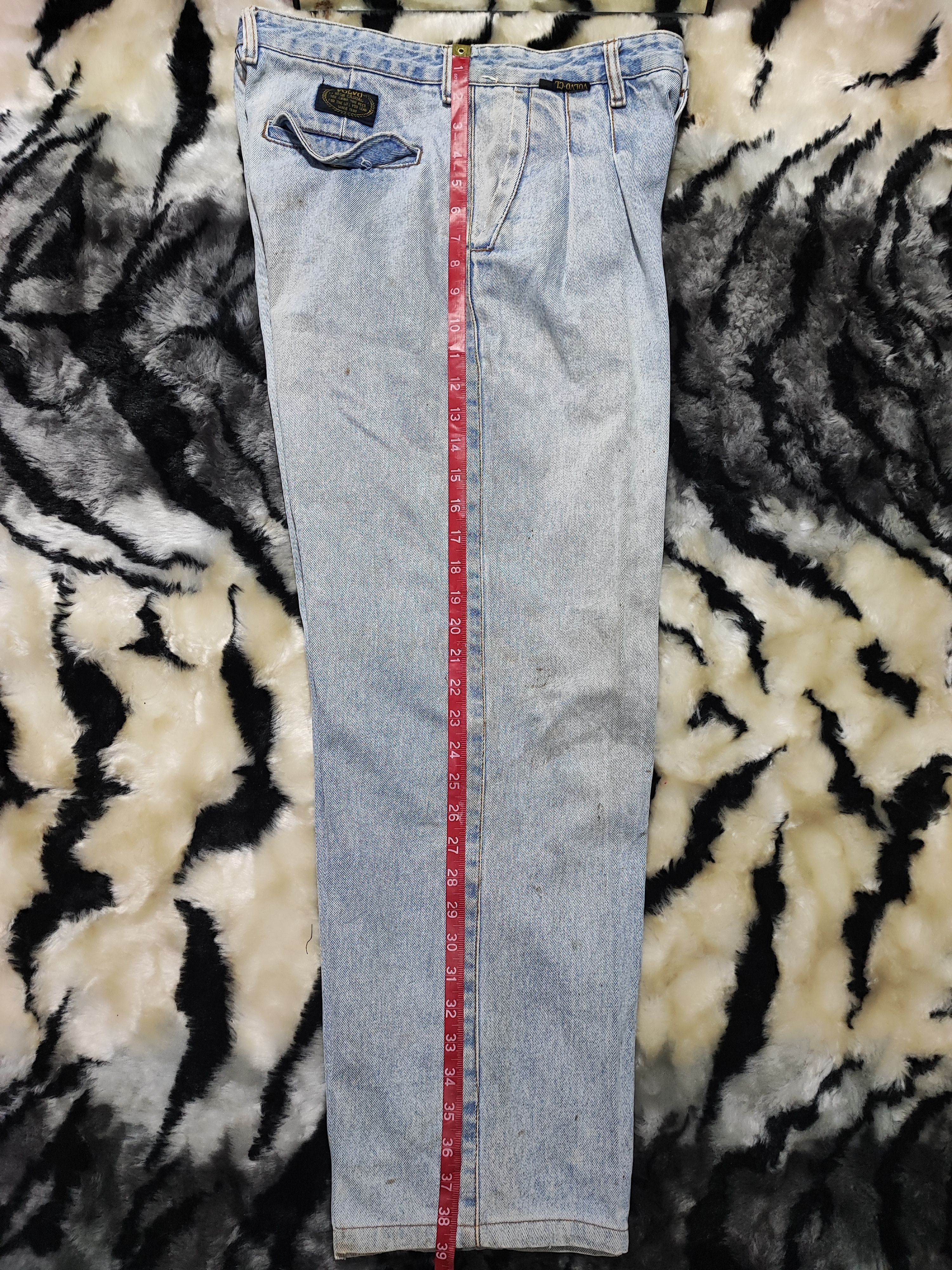 Vintage Volvo vintage y2k grunge faded blue skater baggy jeans Size US 30 / EU 46 - 18 Thumbnail