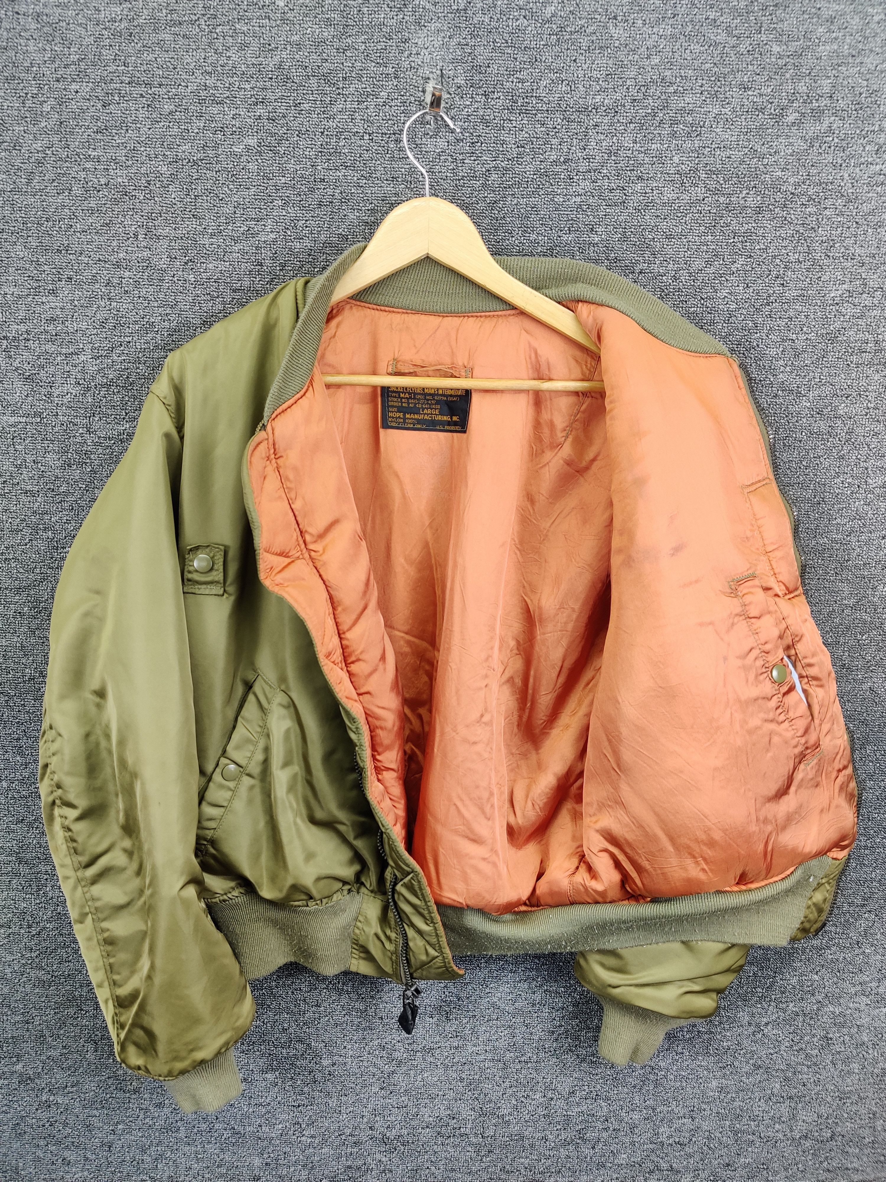 Hope Vintage 90s Hope MFG US Air Force Ma-1 Bomber Flight Jacket Size US L / EU 52-54 / 3 - 7 Thumbnail