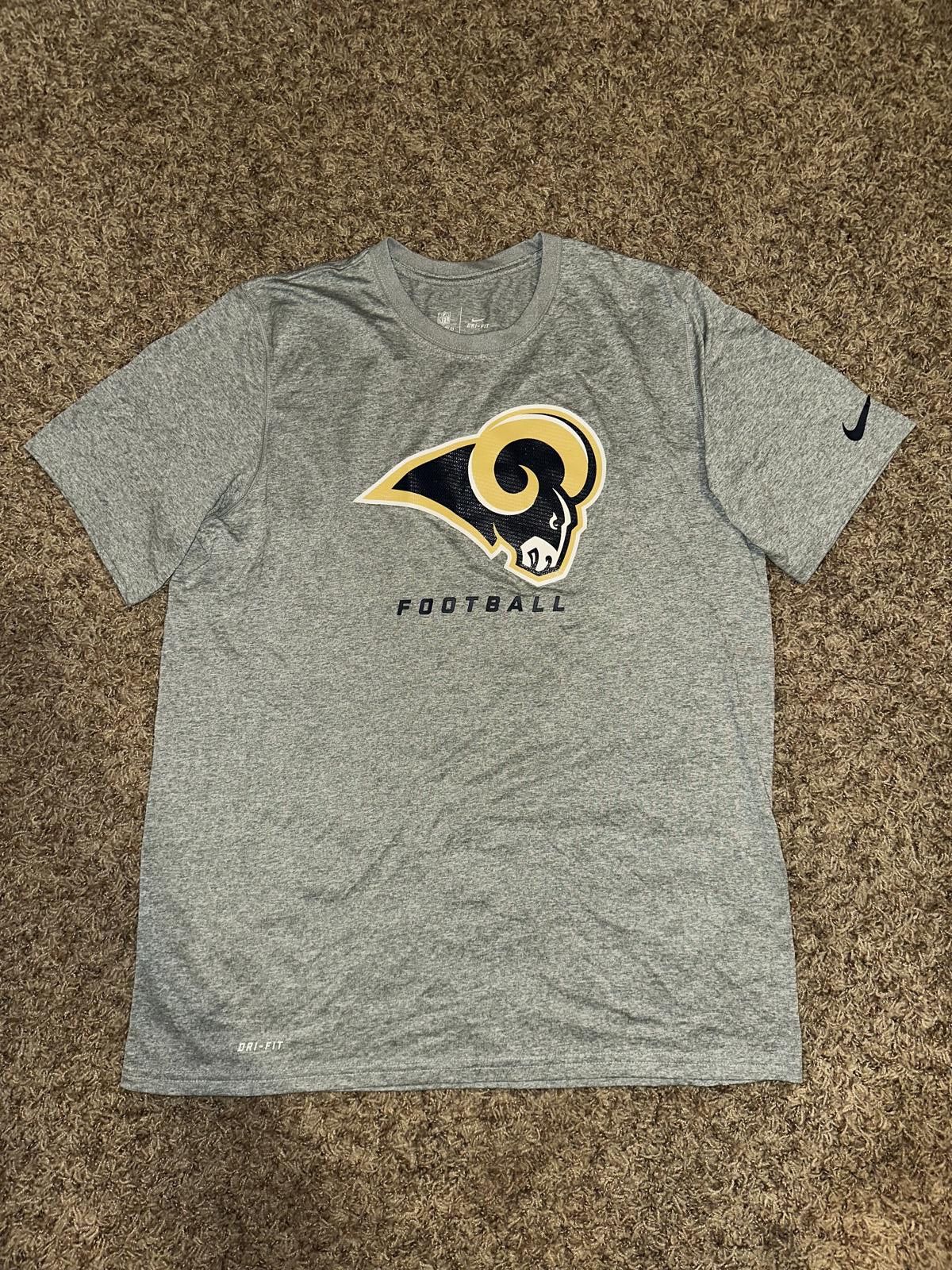 Nike Vintage Nike Men’s NFL LA Rams Dri-Fit Team Issue L/S Performance T-Shirt Grey Size US L / EU 52-54 / 3 - 1 Thumbnail