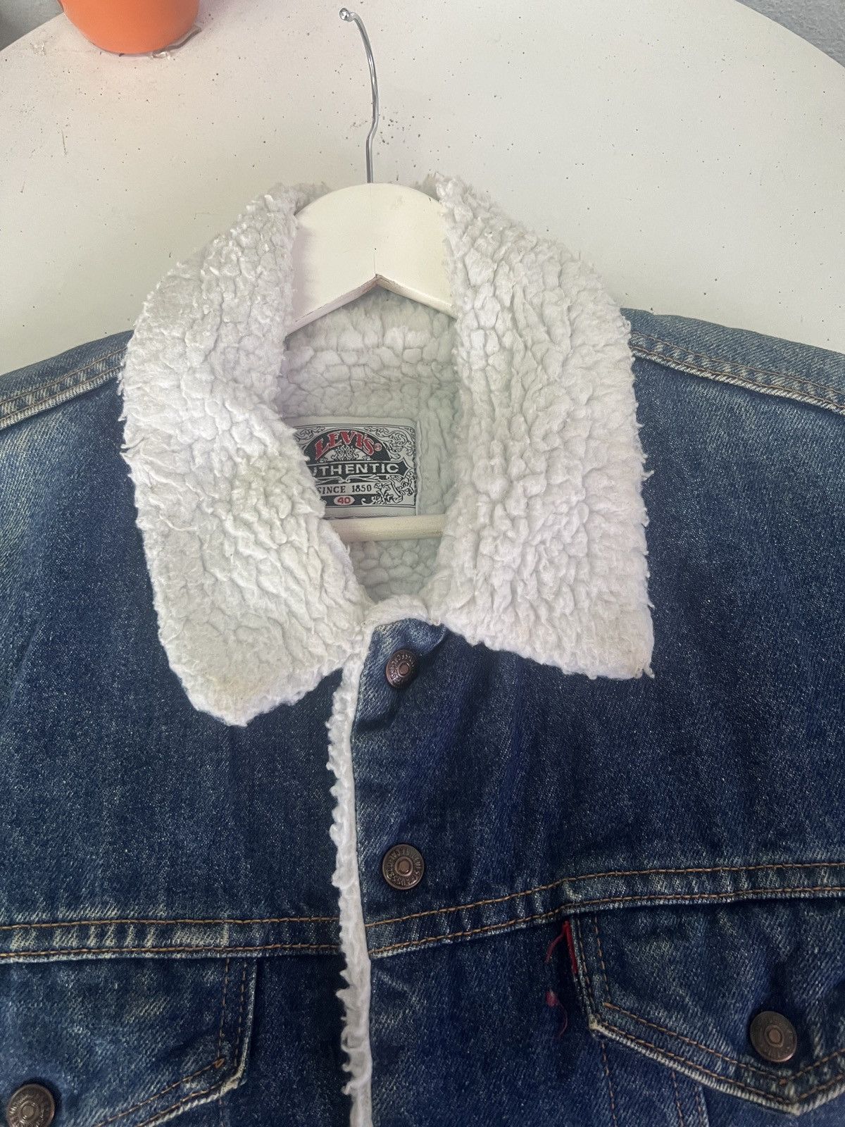 Levi's × Levi's Vintage Clothing Vintage levis Denim Sherpa Jacket Size US M / EU 48-50 / 2 - 4 Thumbnail