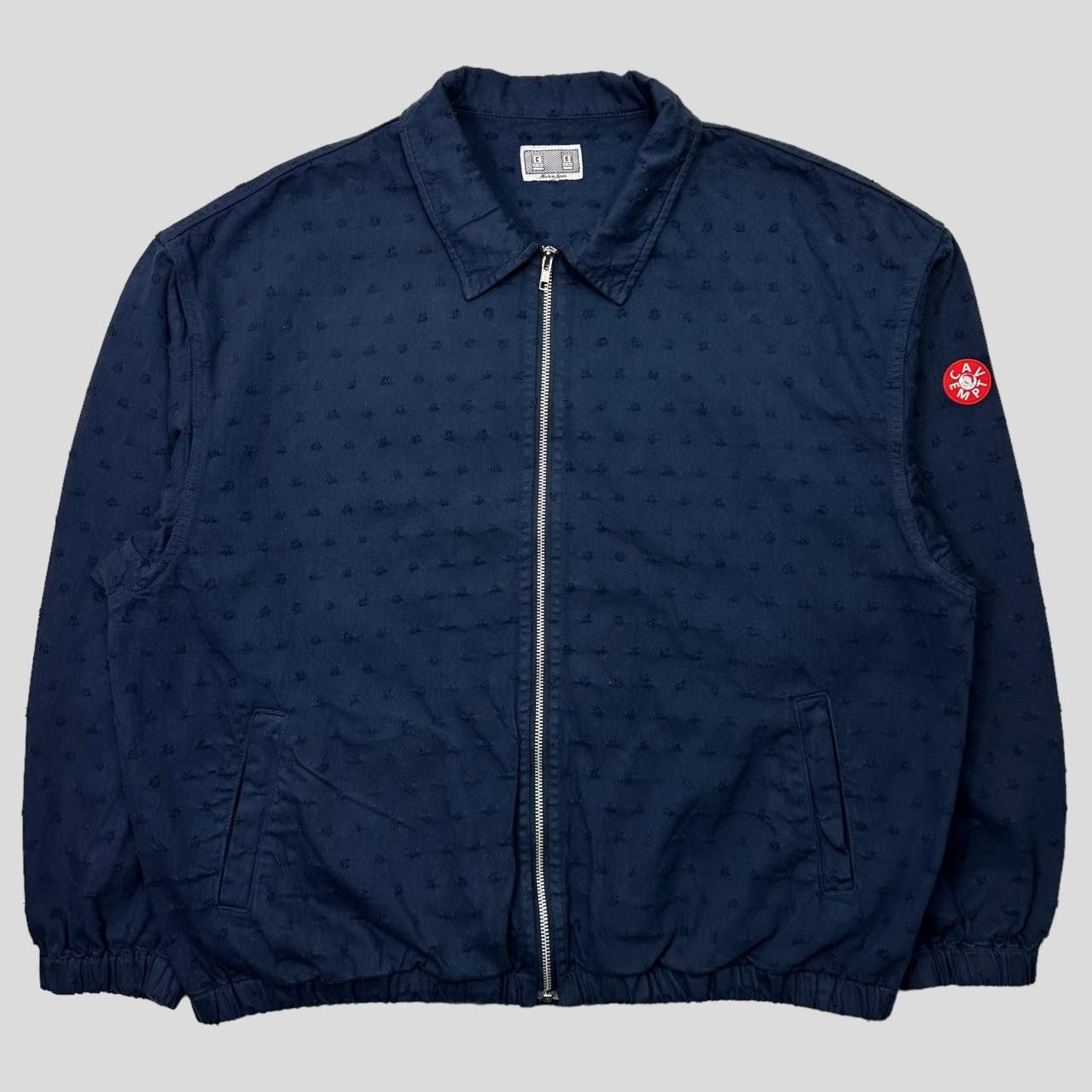 image of Cav Empt Maj Dam Detailed Cotton Work Jacket - XL in Navy, Men's