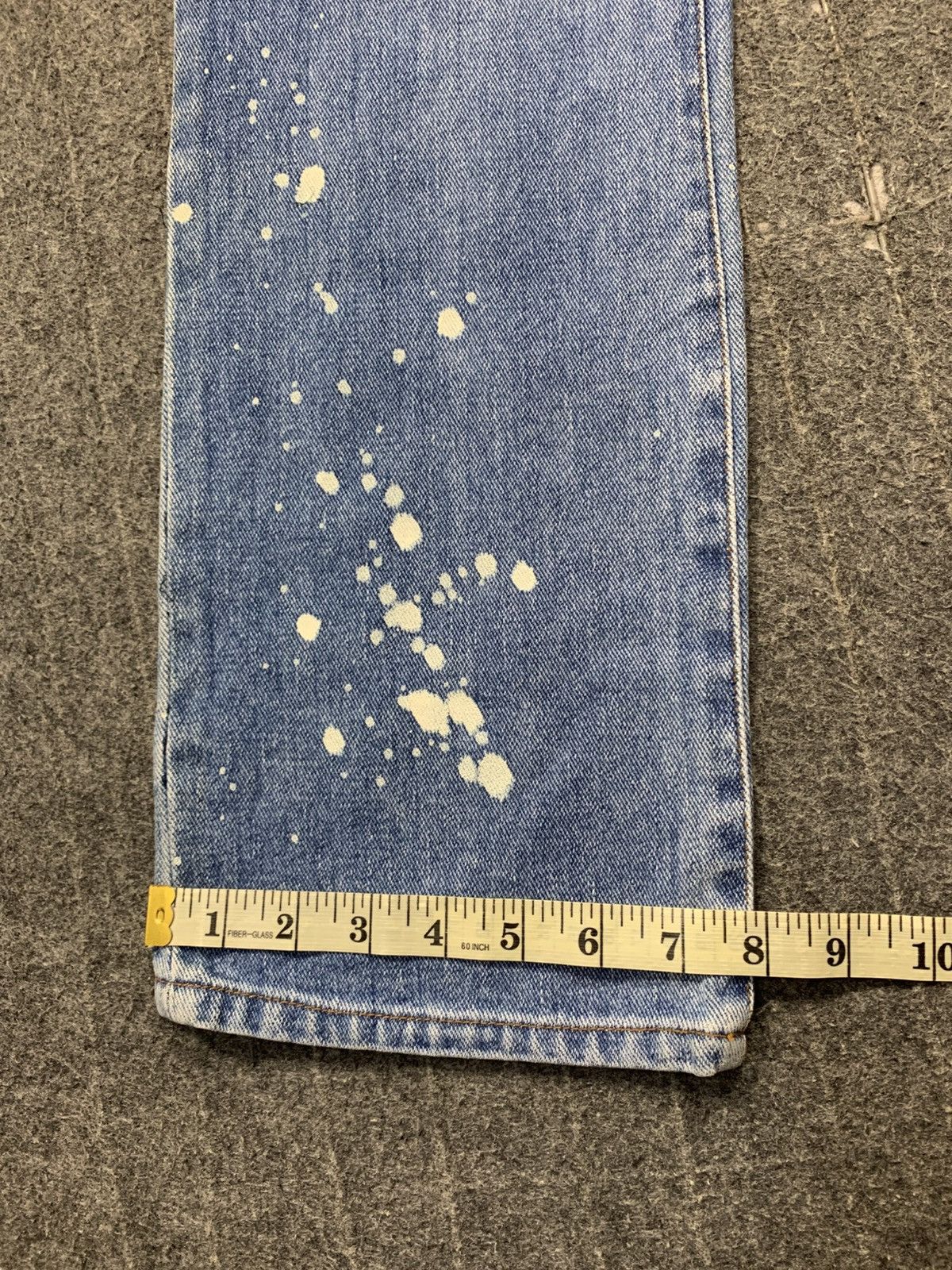 Japanese Brand Kurt Cobain Paint Splash Printed Jtu Classic Denim Jeans Size US 28 / EU 44 - 13 Thumbnail