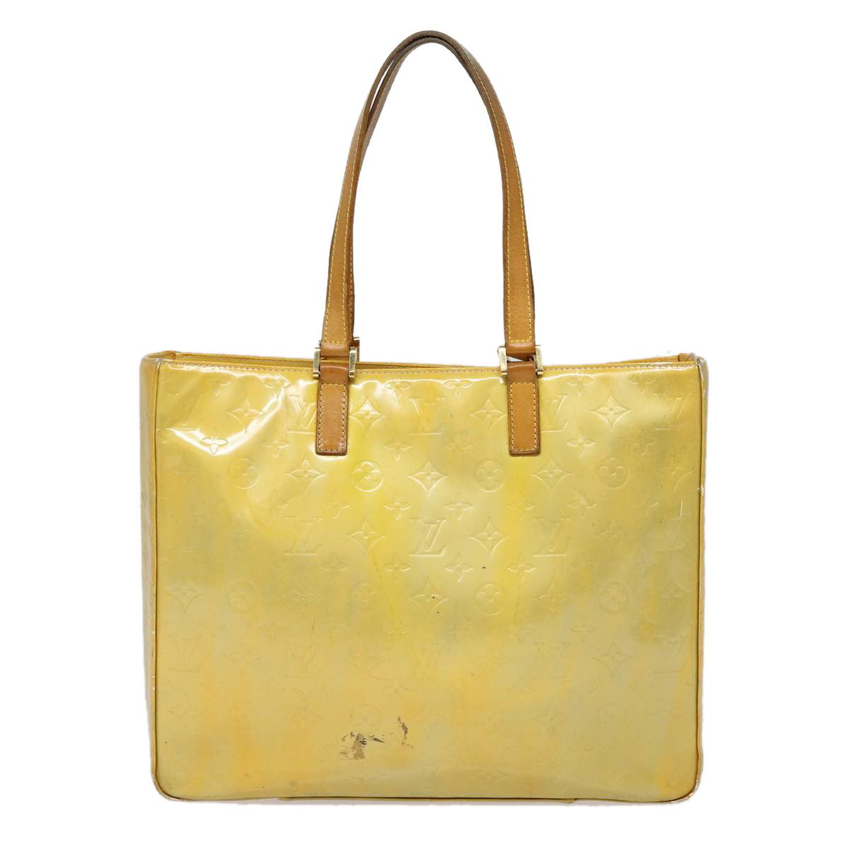Louis Vuitton Columbus Yellow Patent Leather Tote Bag (Pre-Owned) Size ONE SIZE - 1 Thumbnail