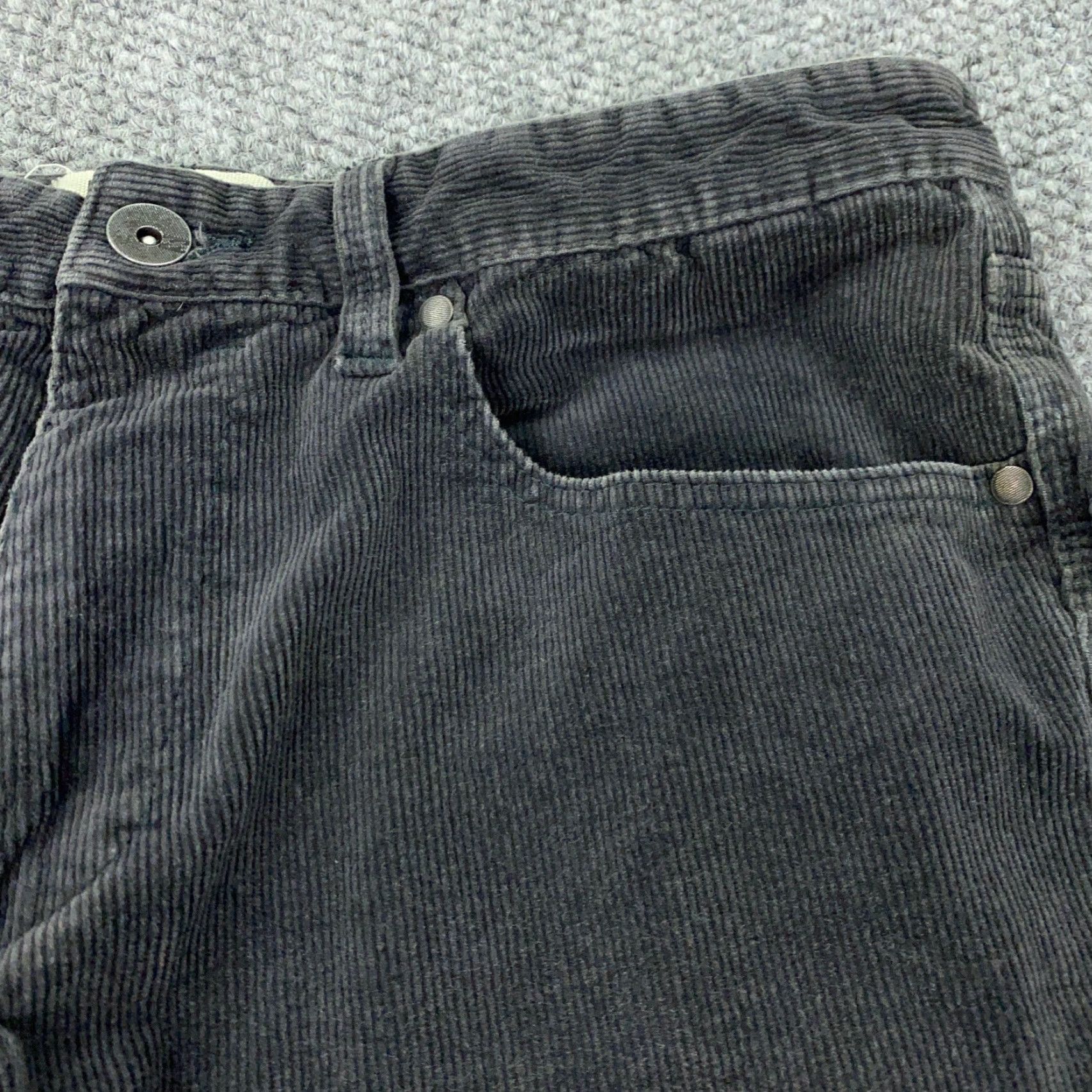 Billabong Billabong Corduroy Pants Mens Size 33 Slim Gray Stretch Beach Skater Grunge Size US 33 - 3 Thumbnail