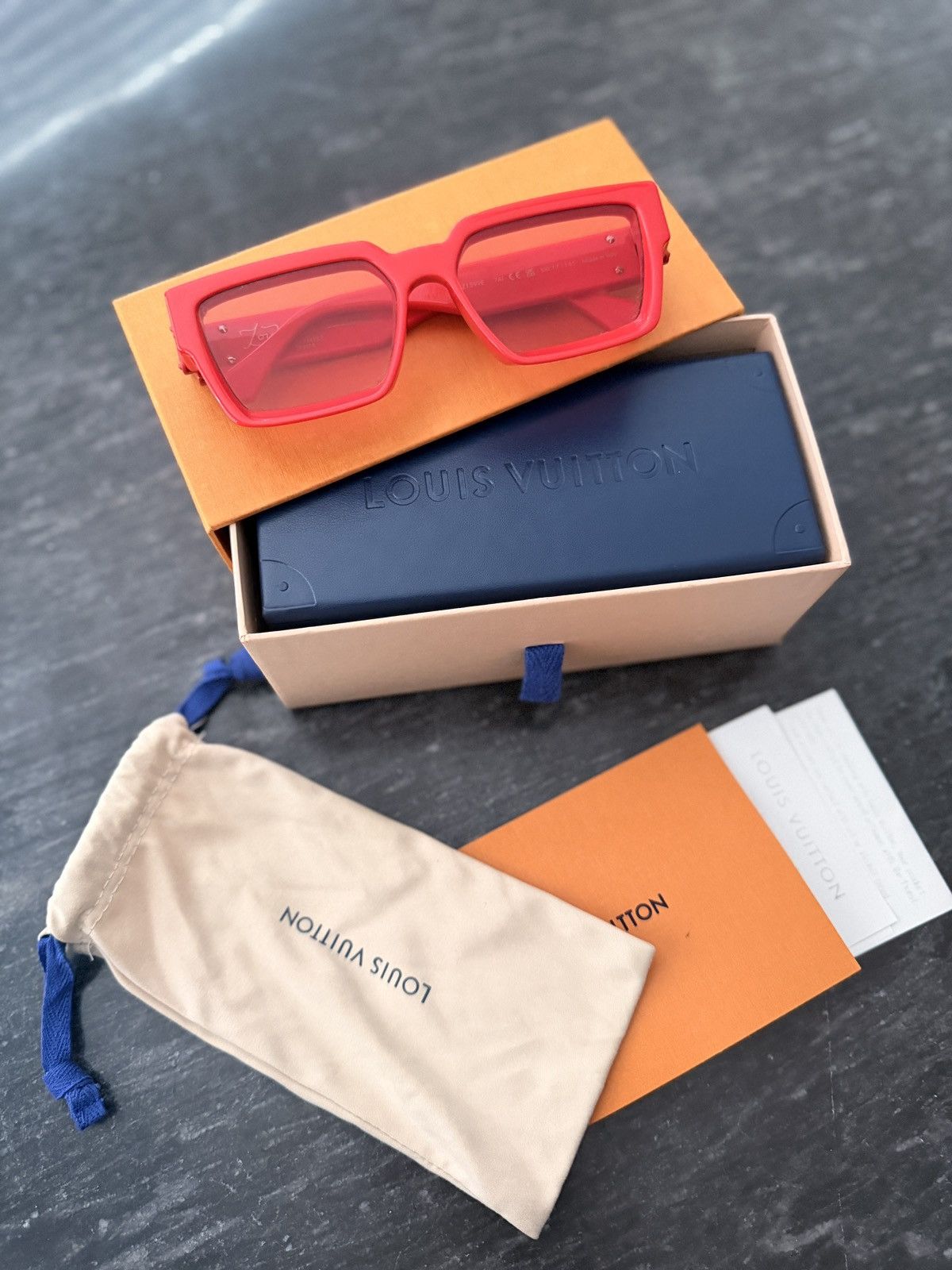Louis Vuitton Louis Vuitton full red millionaires sunglasses E Size ONE SIZE - 5 Thumbnail